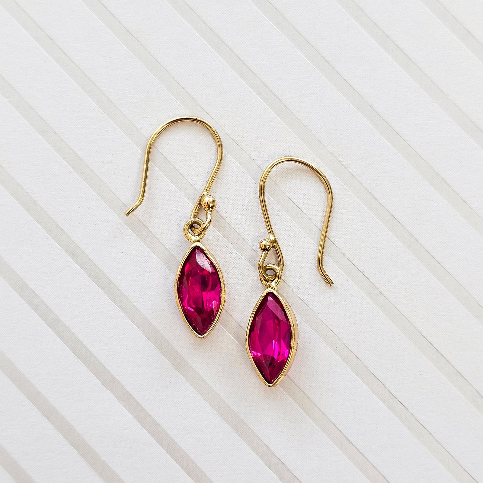 Alchemia Lab Ruby Earrings | Charles Albert Jewelry