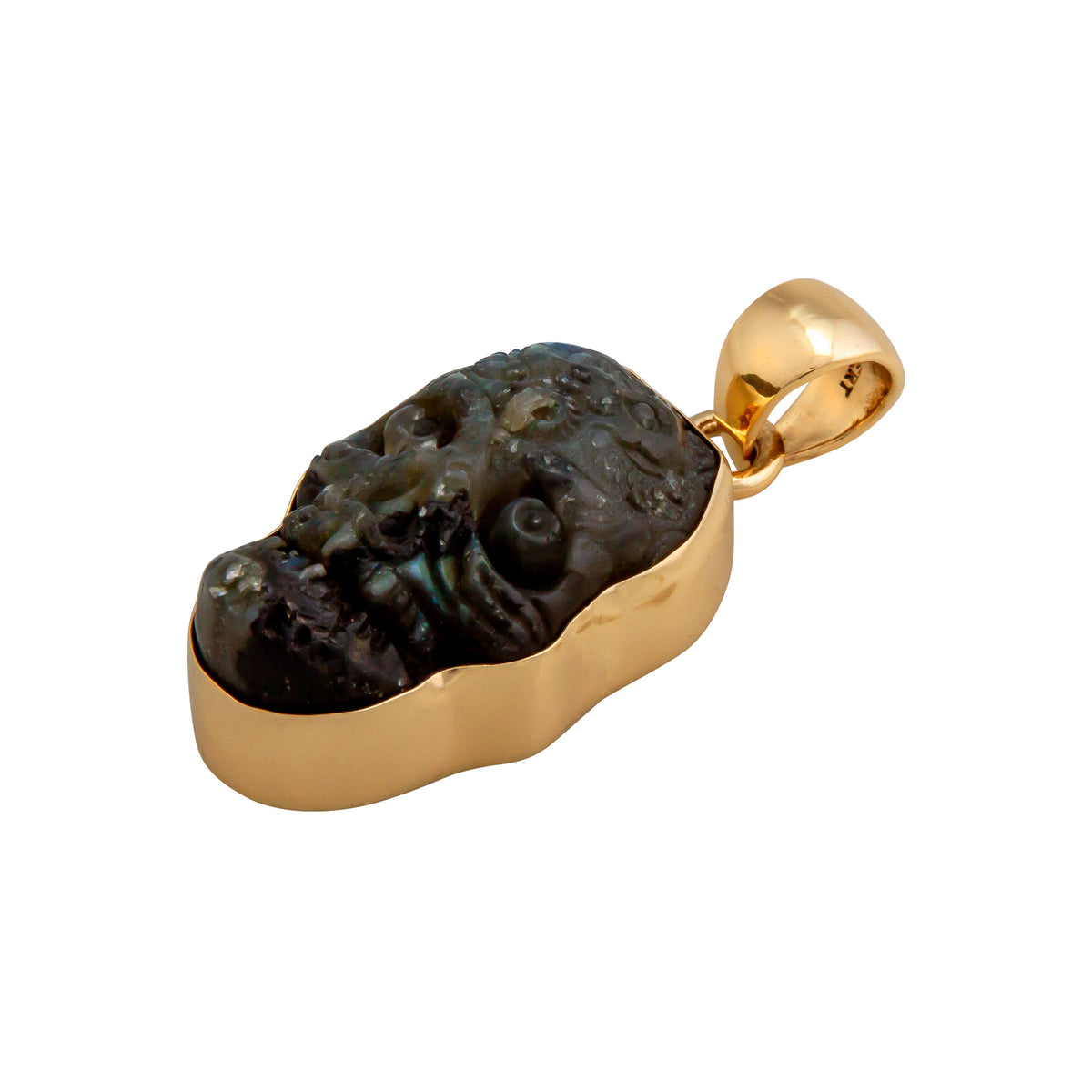 Alchemia Labradorite Sugar Skull Pendant | Charles Albert Jewelry