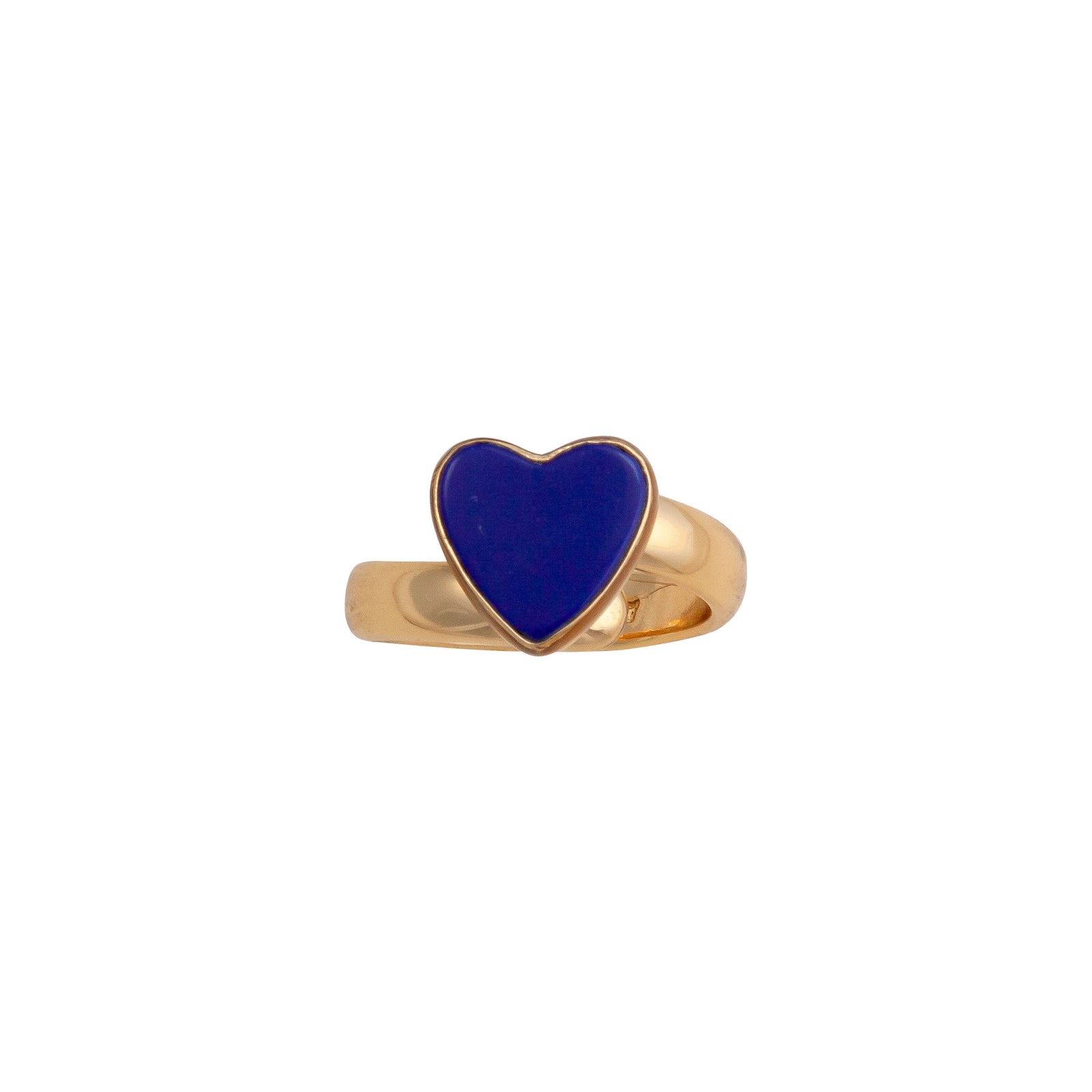 Alchemia Lapis Lazuli Heart Adjustable Ring | Charles Albert Jewelry