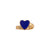 Alchemia Lapis Lazuli Heart Adjustable Ring | Charles Albert Jewelry