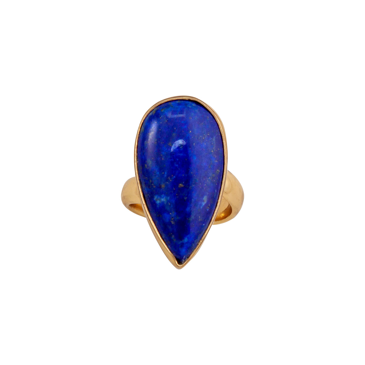Alchemia Lapis Lazuli Teardrop Adjustable Ring | Charles Albert Jewelry