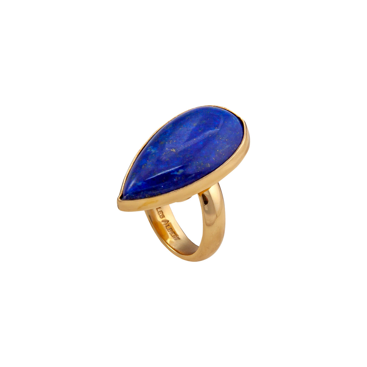 Alchemia Lapis Lazuli Teardrop Adjustable Ring | Charles Albert Jewelry