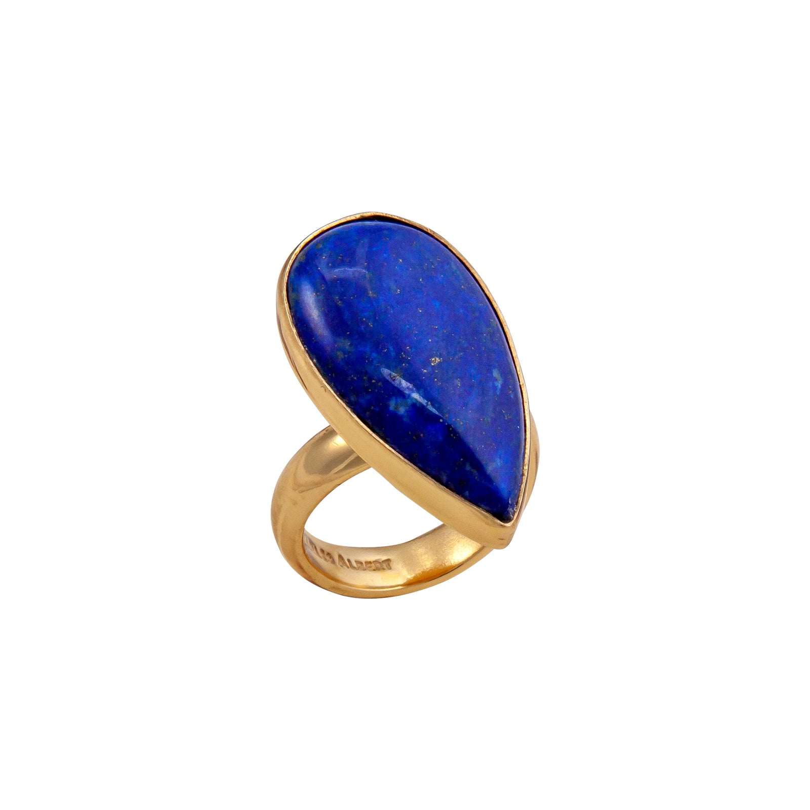 Alchemia Lapis Lazuli Teardrop Adjustable Ring | Charles Albert Jewelry