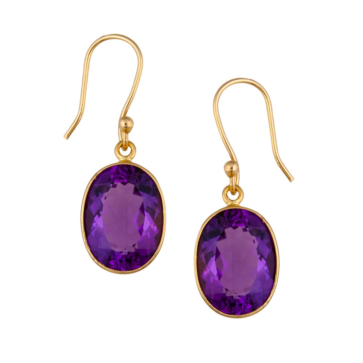 Large amethyst earrings outlet