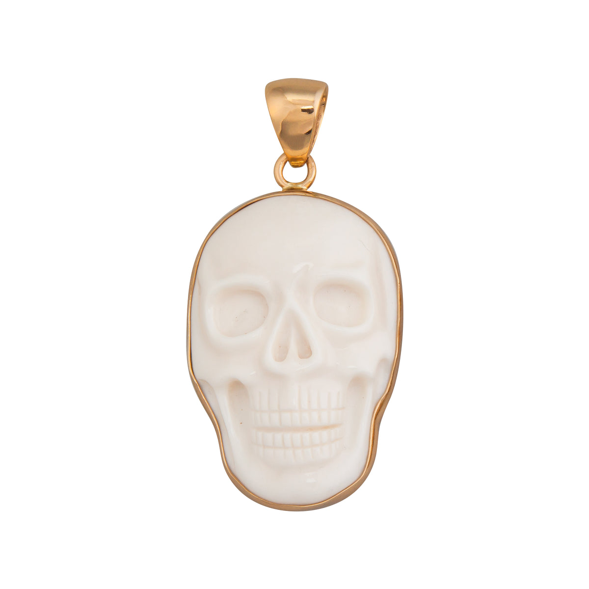 Alchemia Large Bone Skull Pendant | Charles Albert Jewelry
