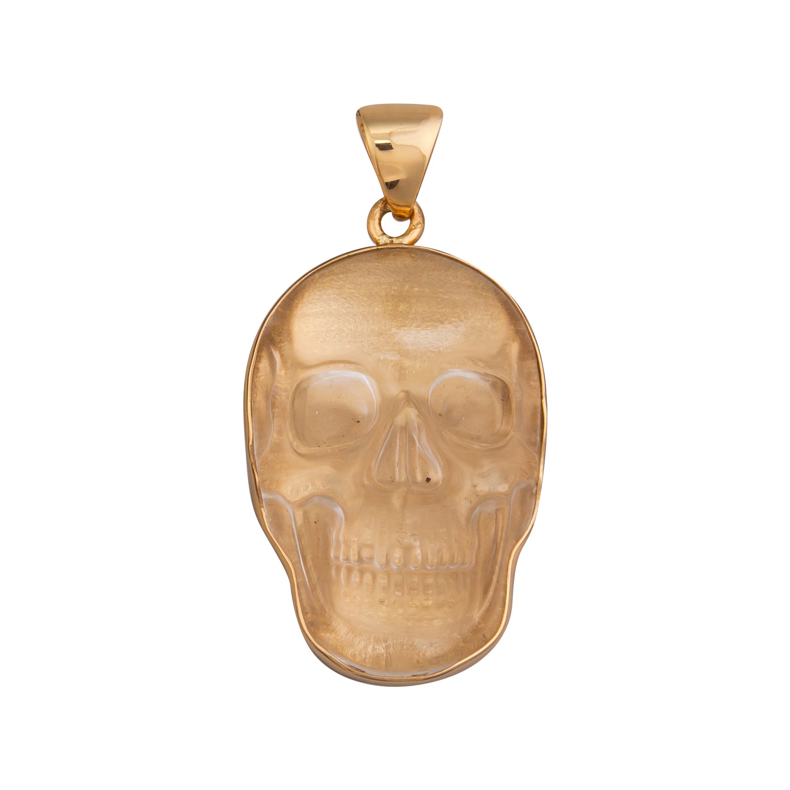 Alchemia Large Clear Quartz Skull Pendant | Charles Albert Jewelry