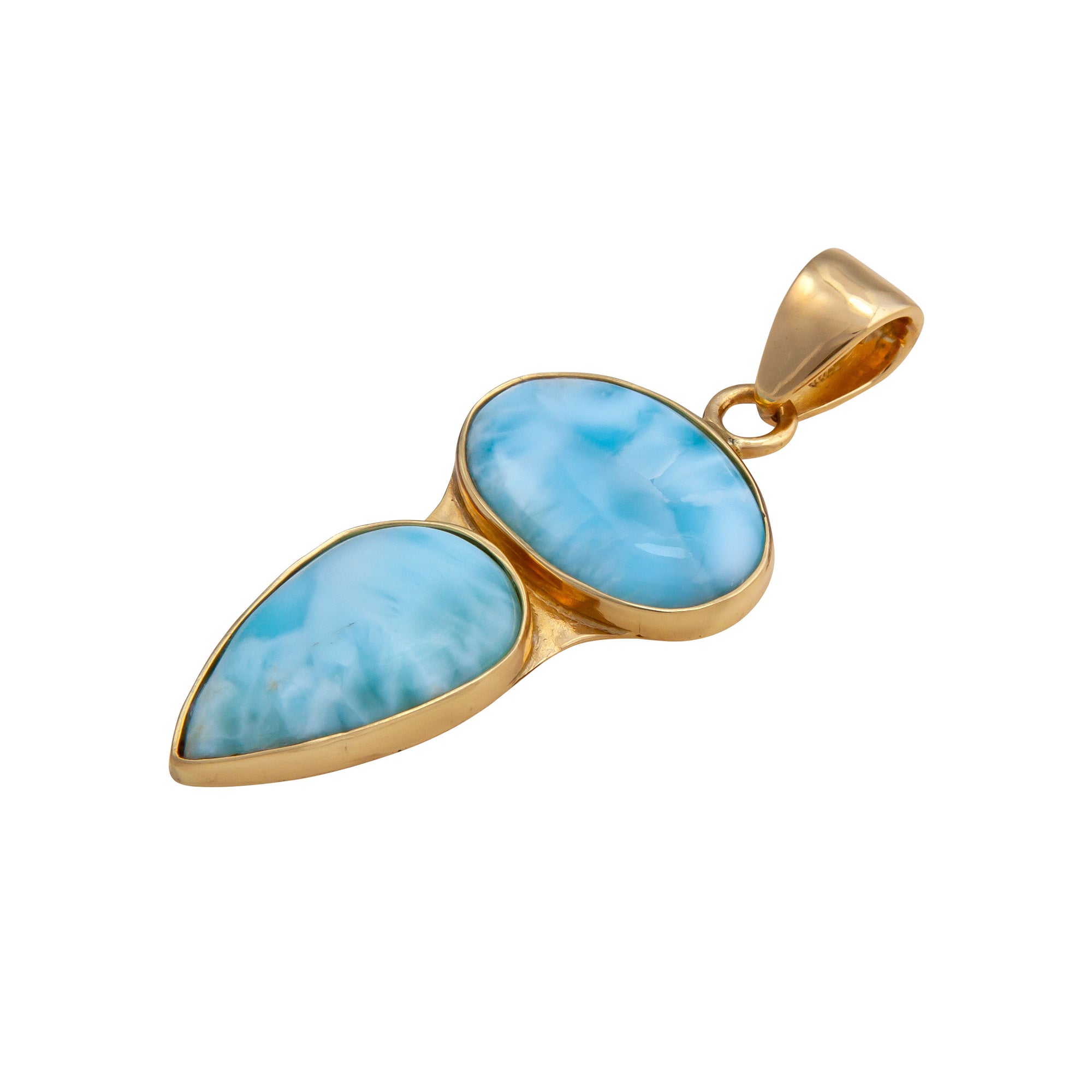 Alchemia Larimar Double Pendant | Charles Albert Jewelry