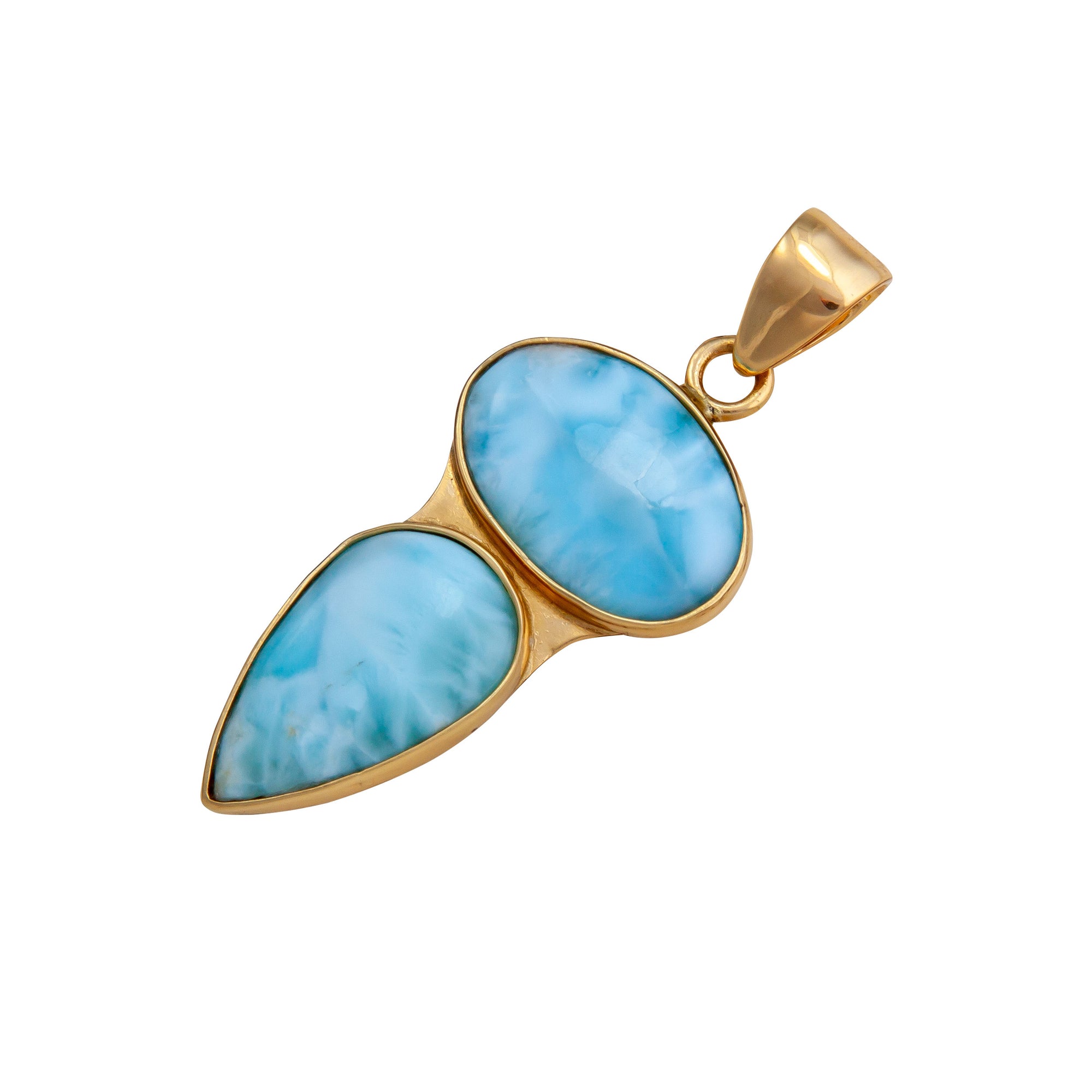 Alchemia Larimar Double Pendant | Charles Albert Jewelry