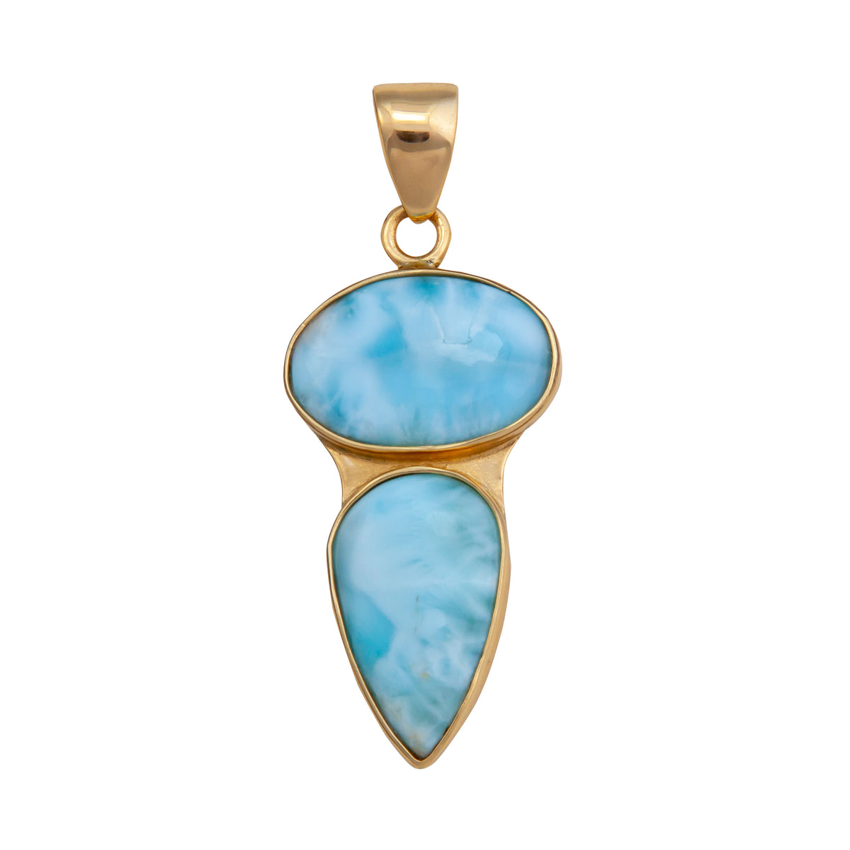 Alchemia Larimar Double Pendant | Charles Albert Jewelry