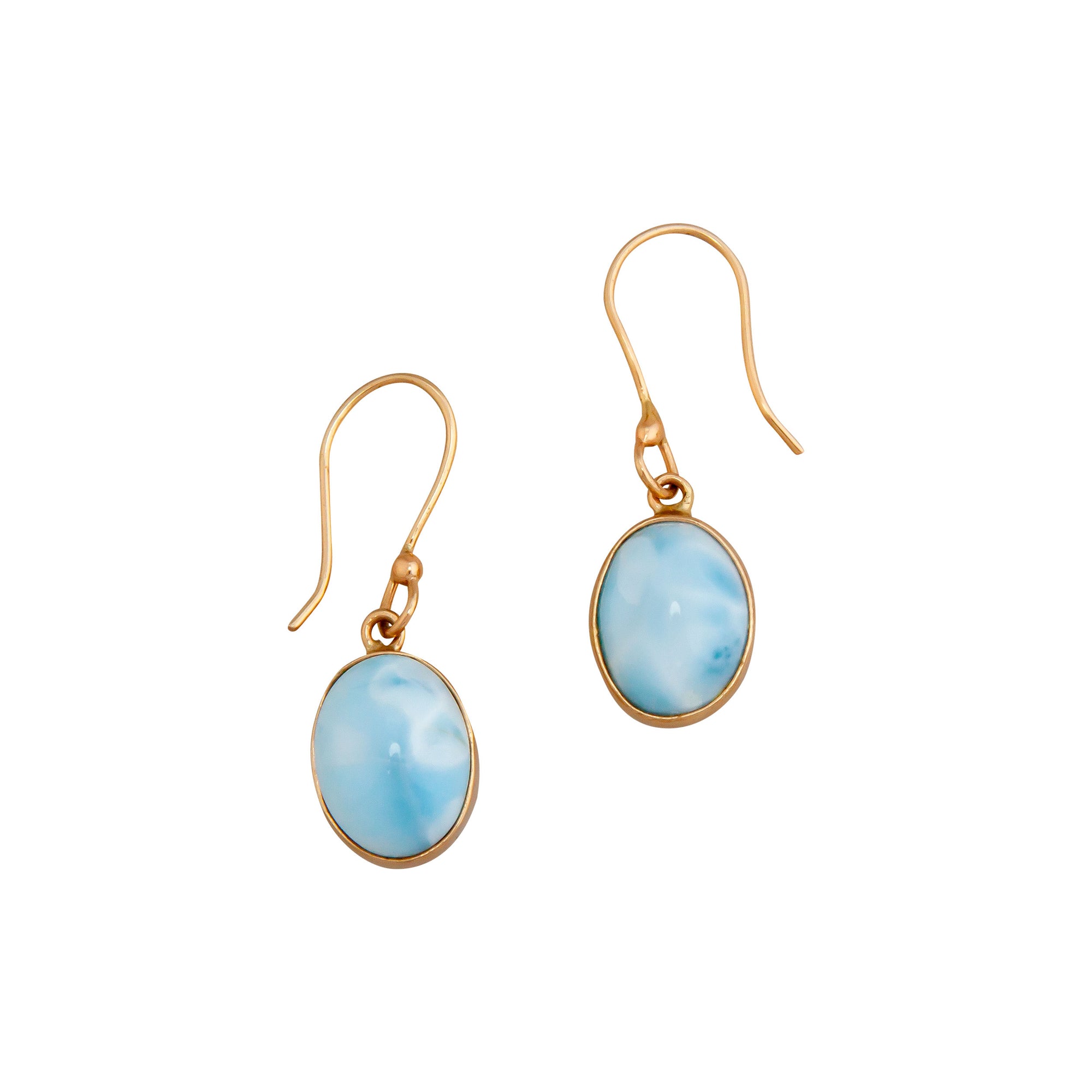 Alchemia Larimar Oval Drop Earrings | Charles Albert Jewelry