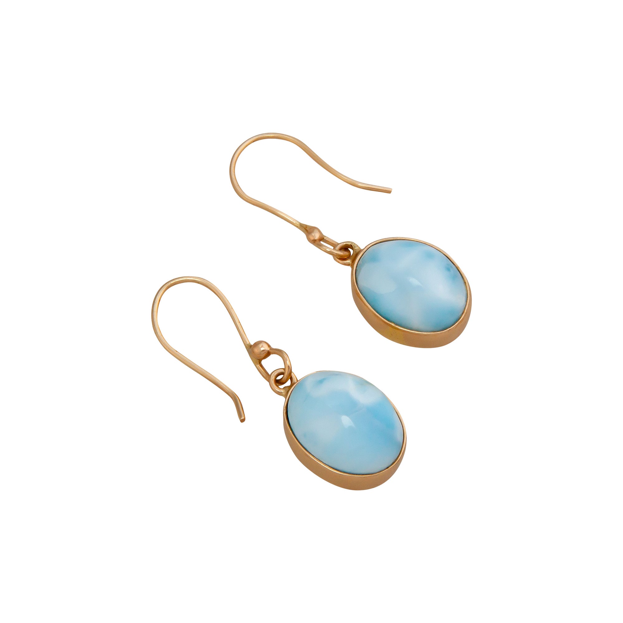 Alchemia Larimar Oval Drop Earrings | Charles Albert Jewelry