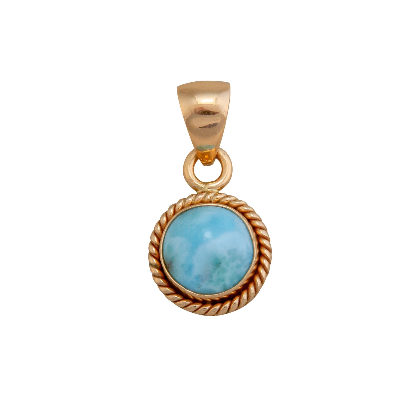 Alchemia Larimar Round Rope Pendant | Charles Albert Jewelry