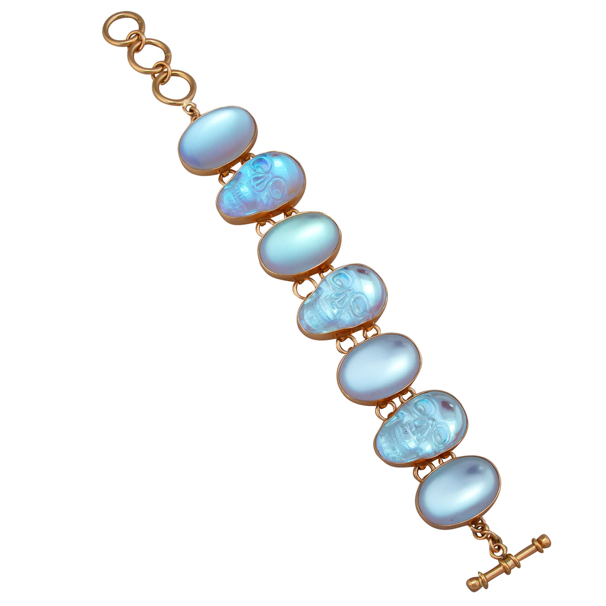 Alchemia Luminite Skull Bracelet | Charles Albert Jewelry