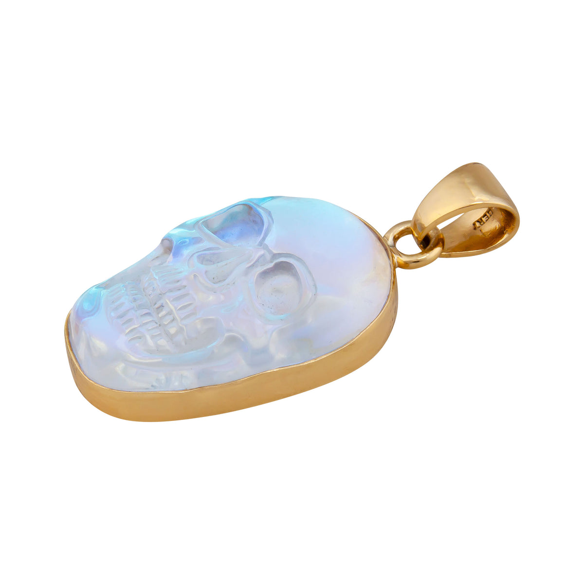 Alchemia Luminite Skull Pendant | Charles Albert Jewelry