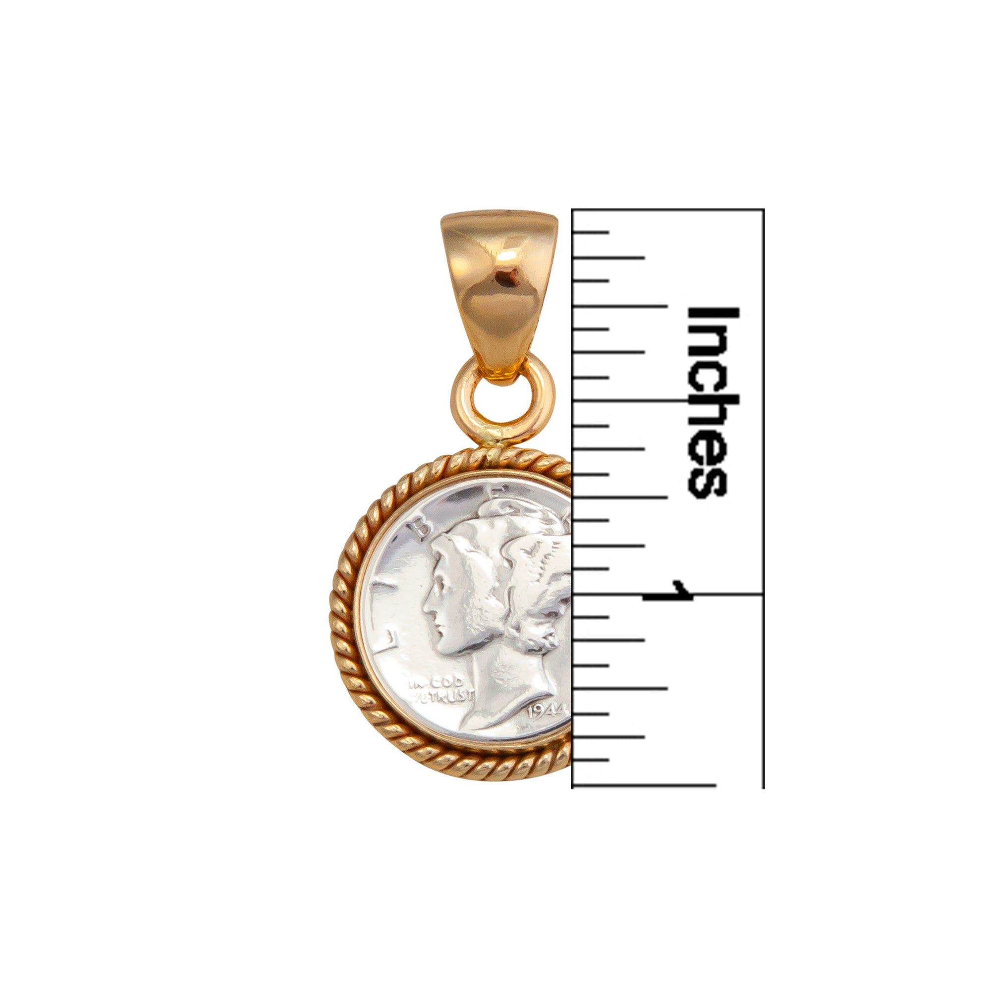 Alchemia Mercury Dime Rope Pendant | Charles Albert Jewlery