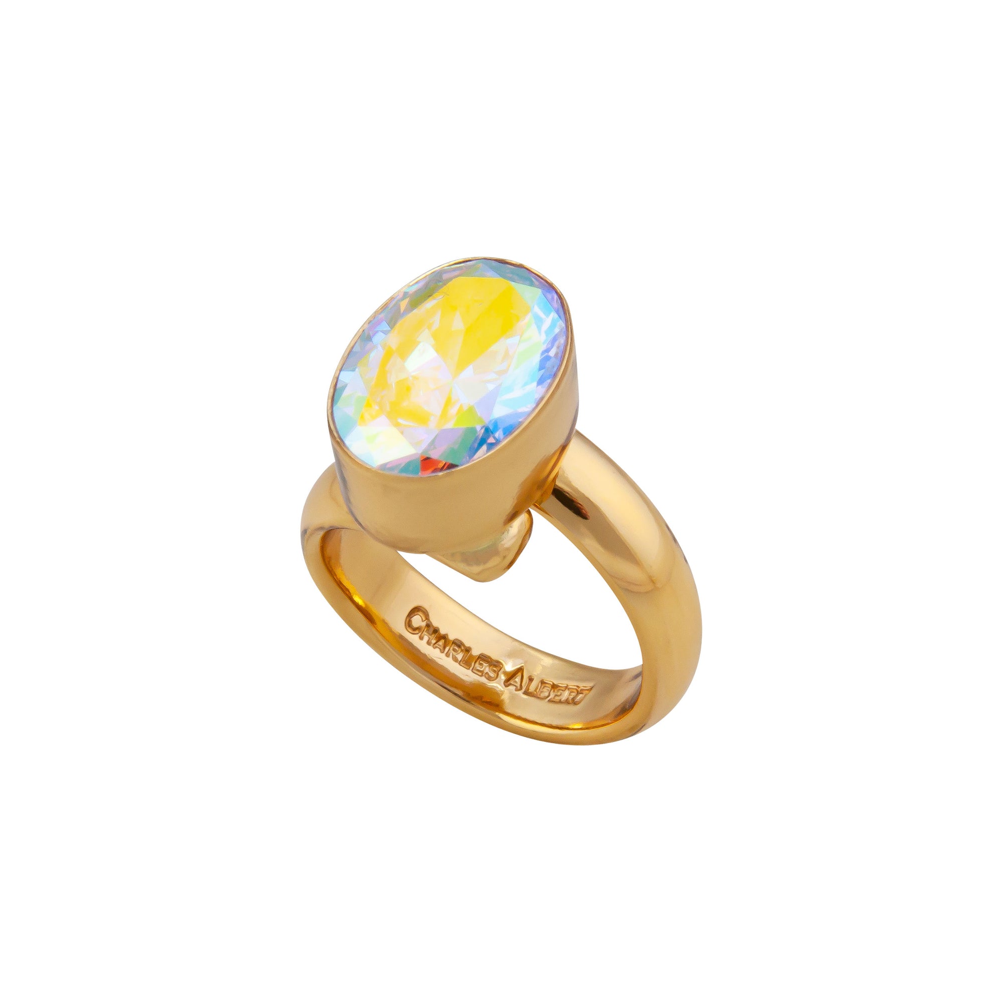 Alchemia Mercury Mist Oval Adjustable Ring | Charles Albert Jewelry