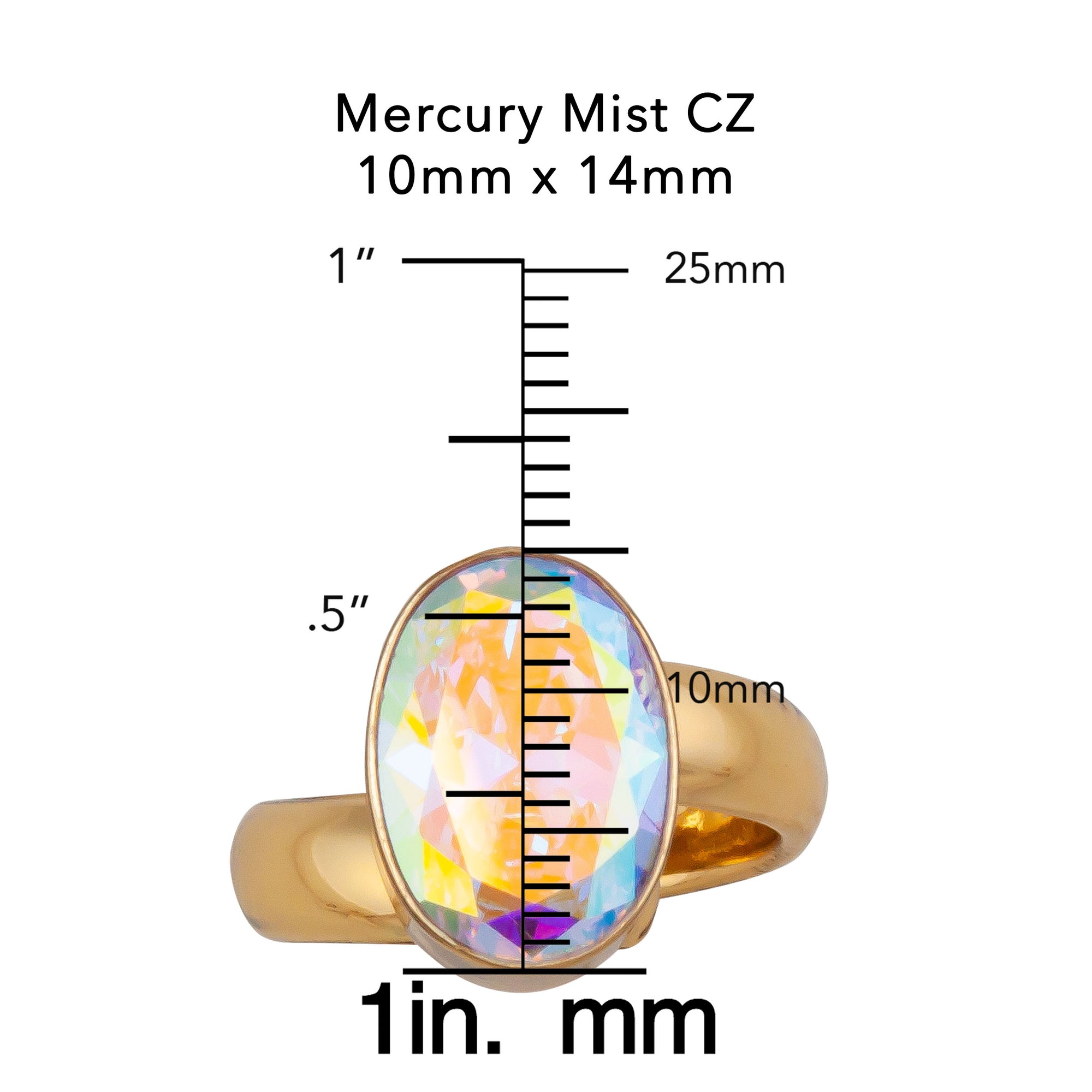 Alchemia Mercury Mist Oval Adjustable Ring | Charles Albert Jewelry