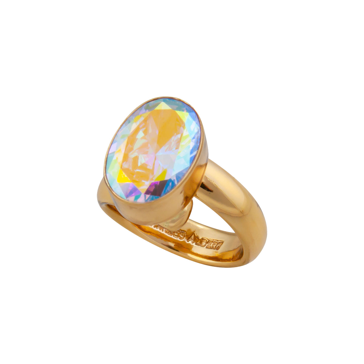 Alchemia Mercury Mist Oval Adjustable Ring | Charles Albert Jewelry