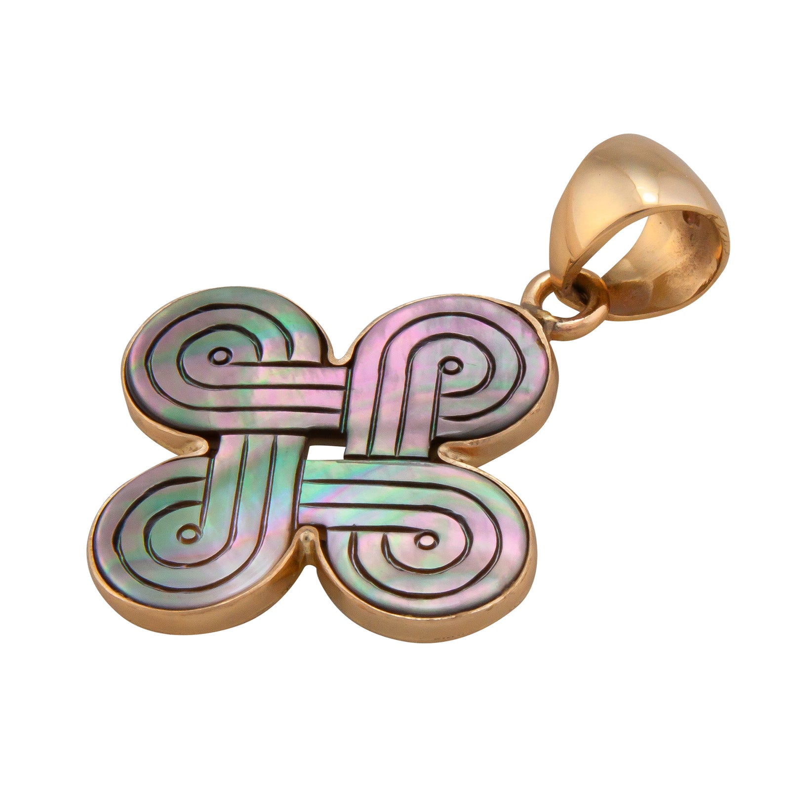 Alchemia Mother of Pearl Celtic Knot Pendant | Charles Albert Jewelry