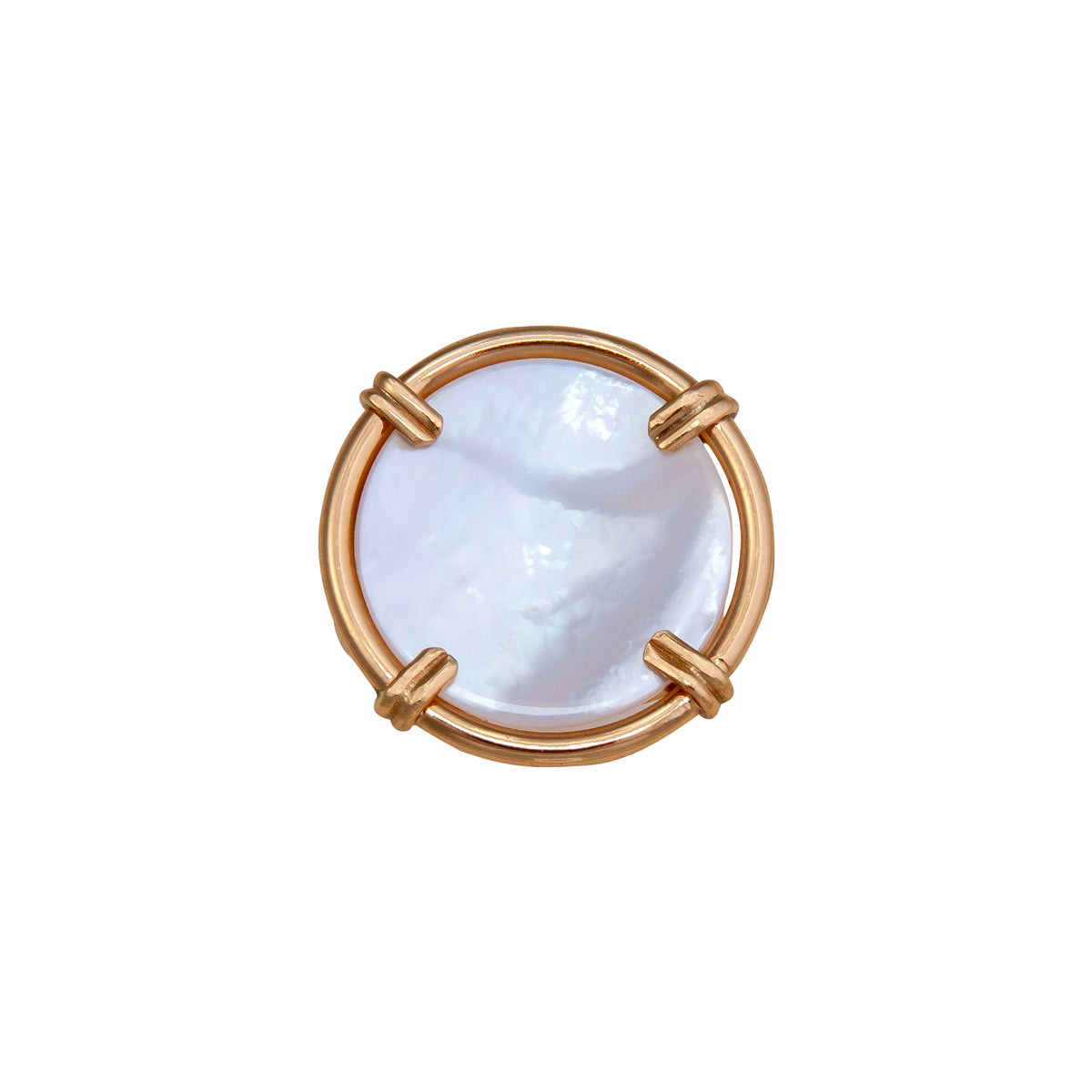 Alchemia Mother of Pearl Prong Adjustable Ring - Large | Charles Albert Jewelry