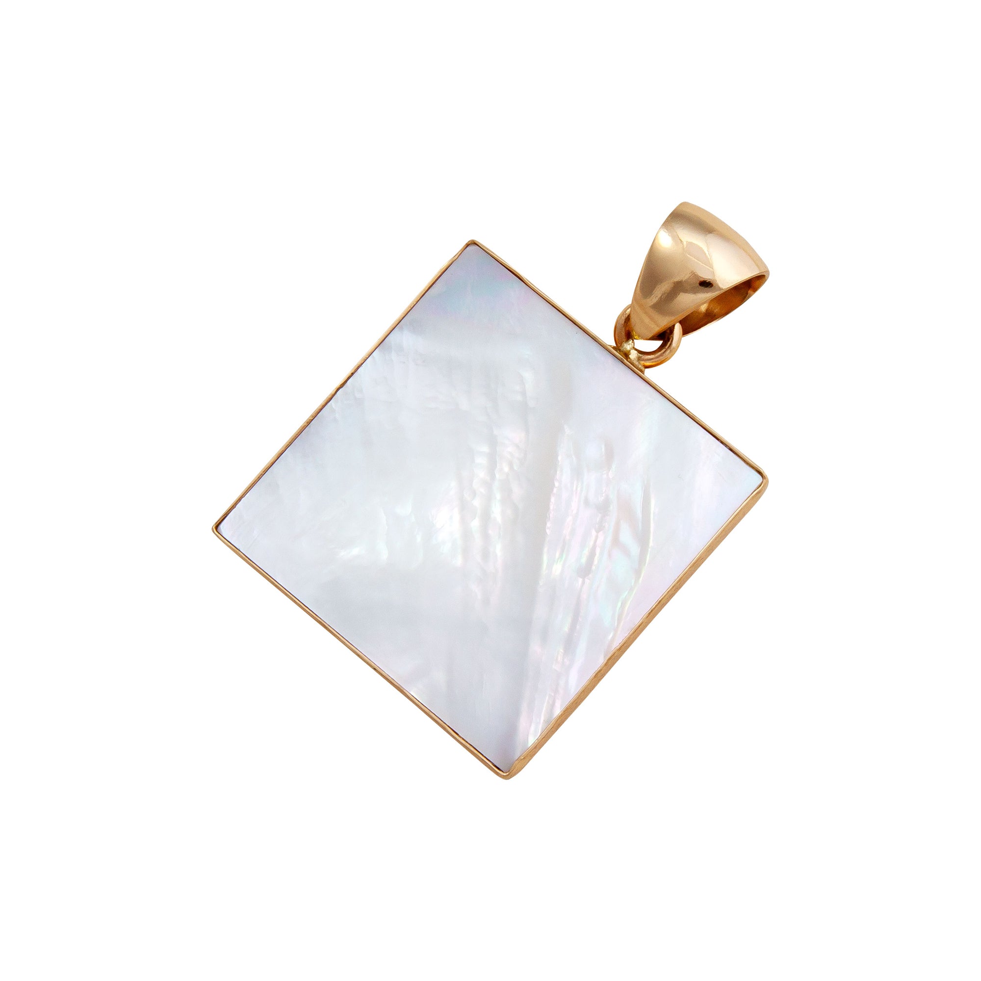 Alchemia Mother of Pearl Square Pendant | Charles Albert Jewelry