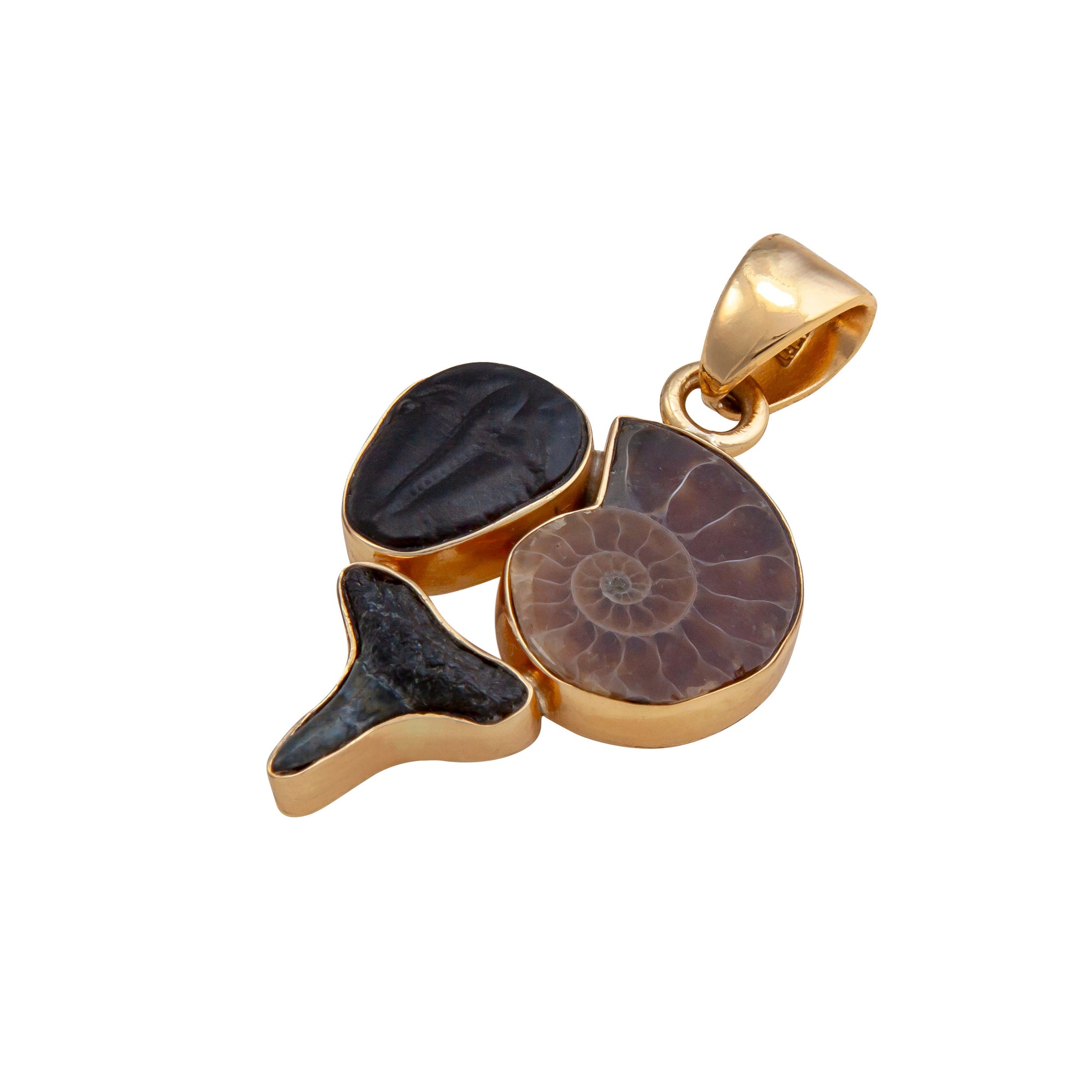 Alchemia Multi-Fossil Pendant | Charles Albert Jewelry