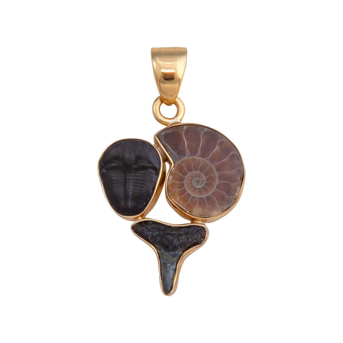 Alchemia Multi-Fossil Pendant | Charles Albert Jewelry