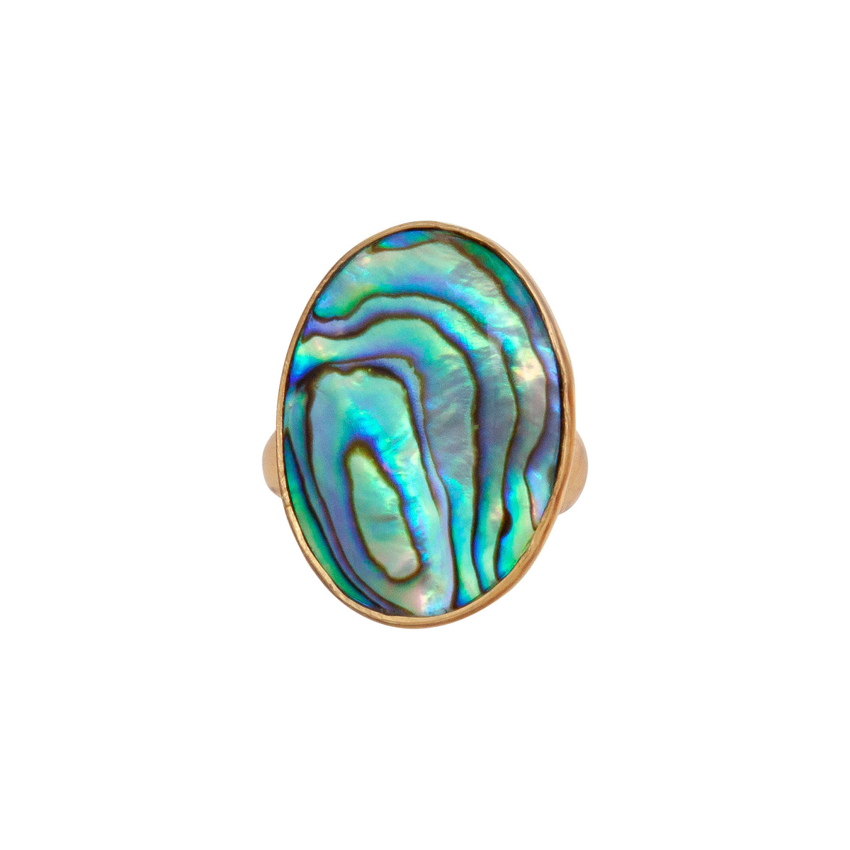 Alchemia Natural Abalone Adjustable Ring | Charles Albert Jewelry