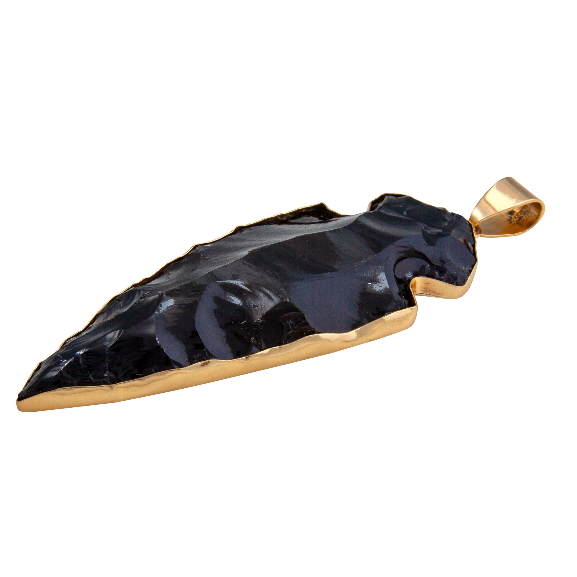 Alchemia Obsidian Arrowhead Pendant - XL | Charles Albert Jewelry