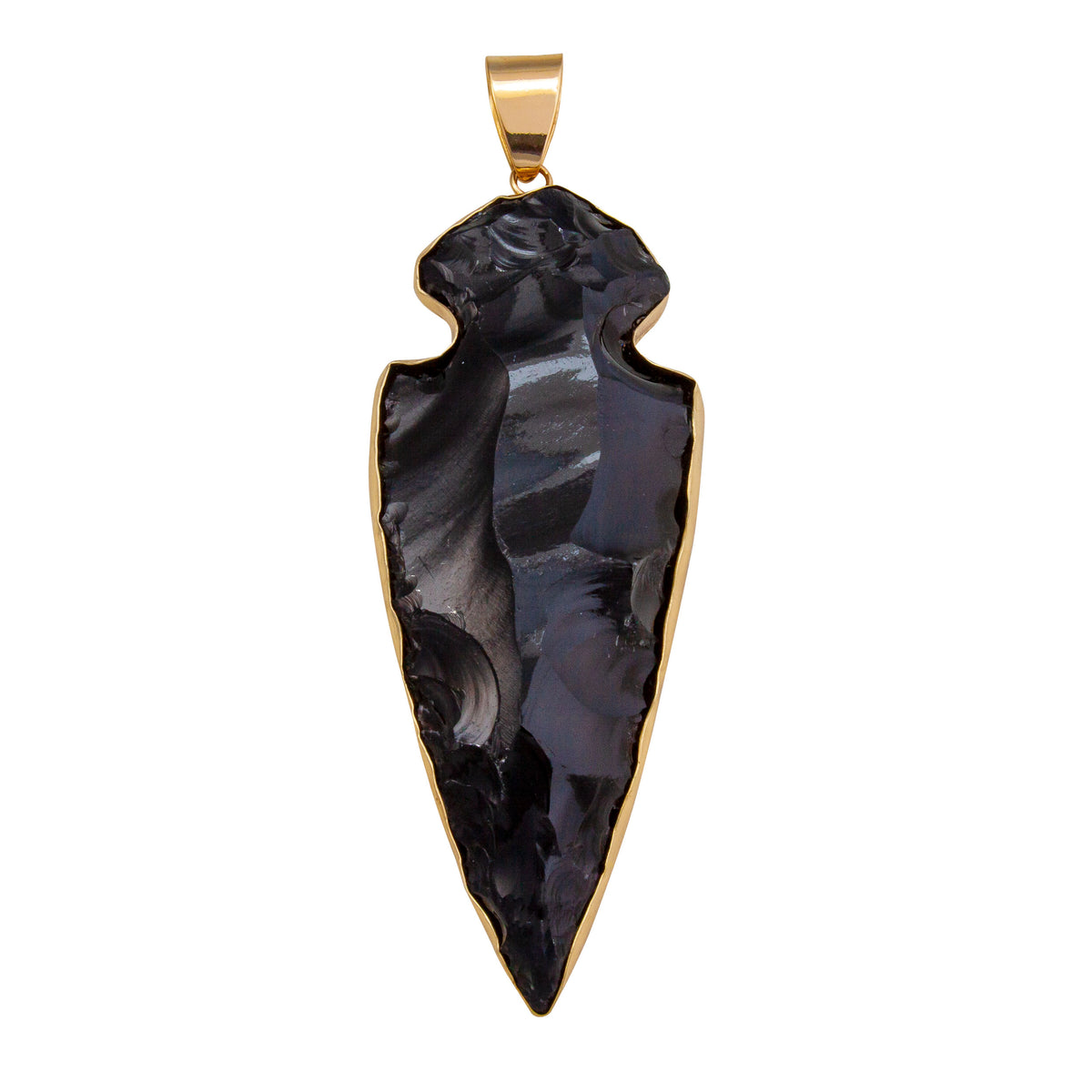 Alchemia Obsidian Arrowhead Pendant - XL | Charles Albert Jewelry