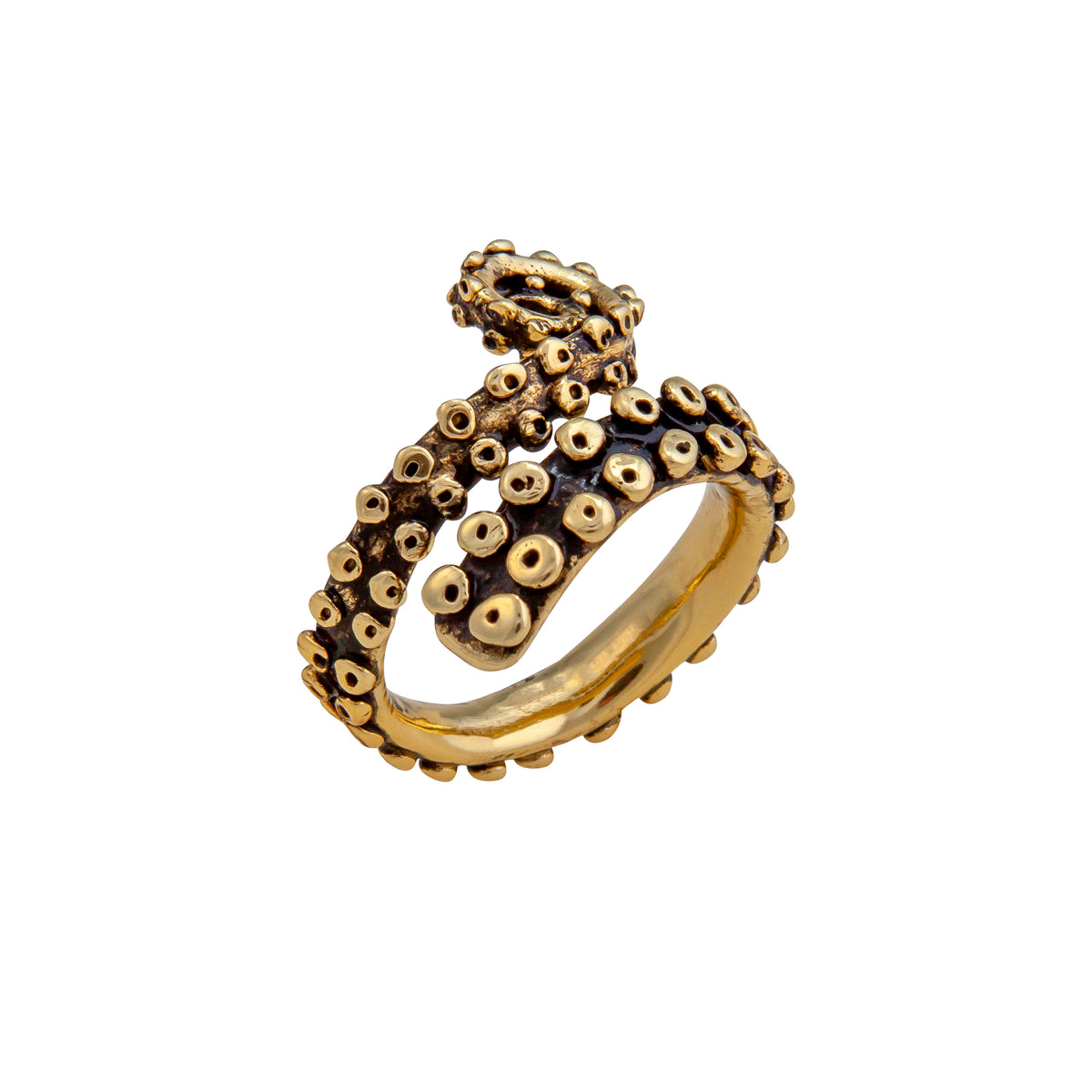 Alchemia Octopus Tentacles Oxidized Adjustable Ring | Charles Albert Jewelry
