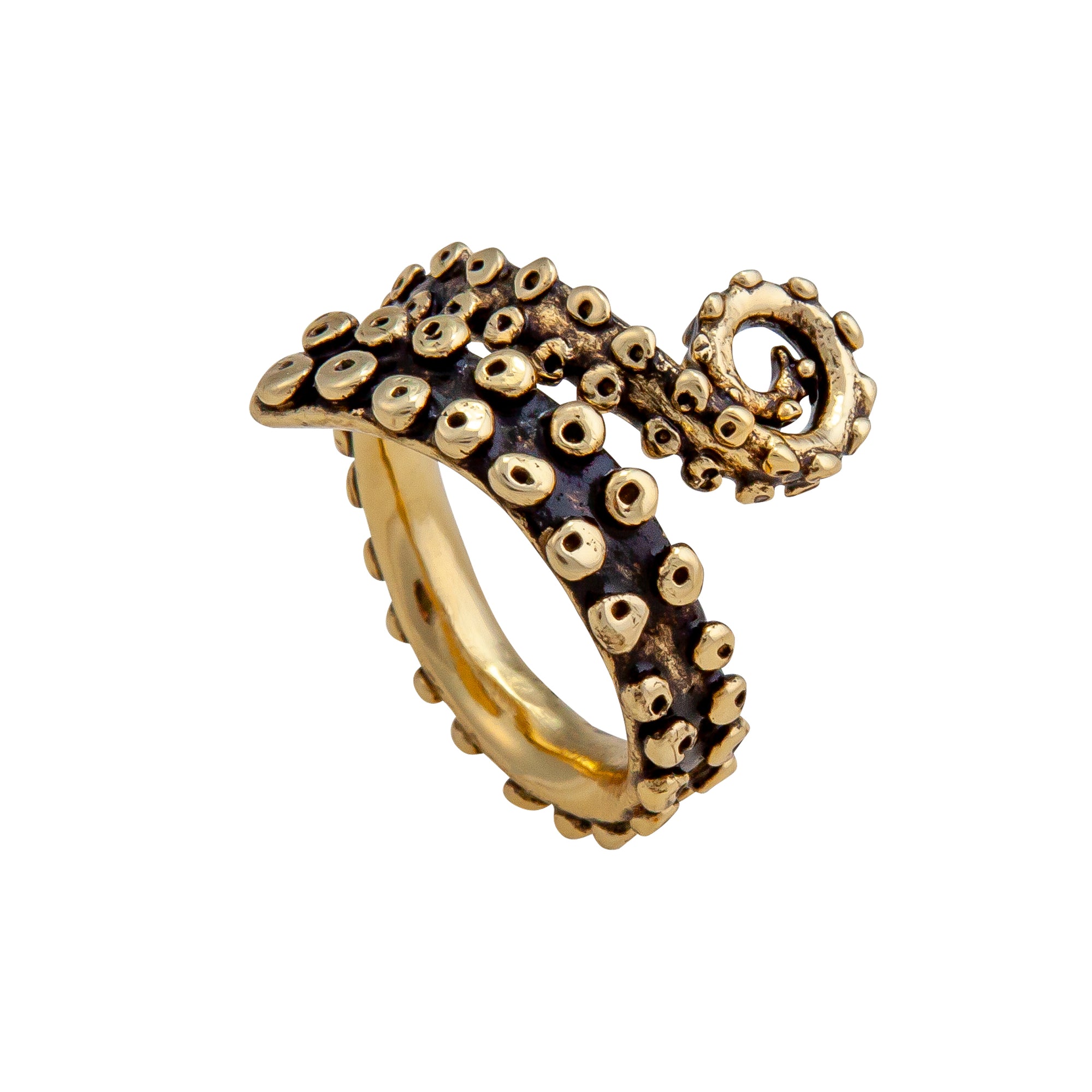 Alchemia Octopus Tentacles Oxidized Adjustable Ring | Charles Albert Jewelry