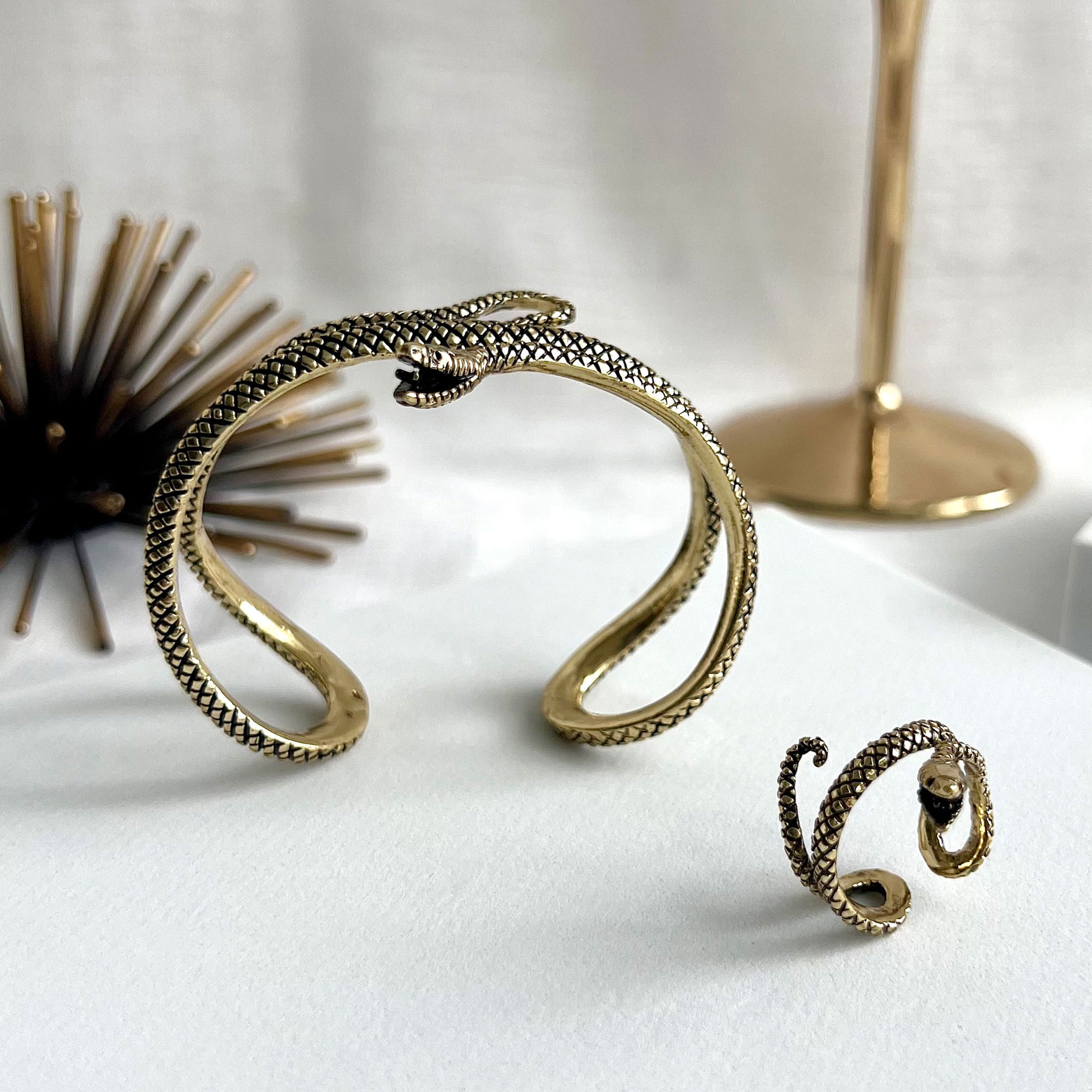 Alchemia Oxidized Snake Cuff | Charles Albert Jewelry