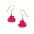 Alchemia Pink Resin Flower Earrings | Charles Albert Jewelry