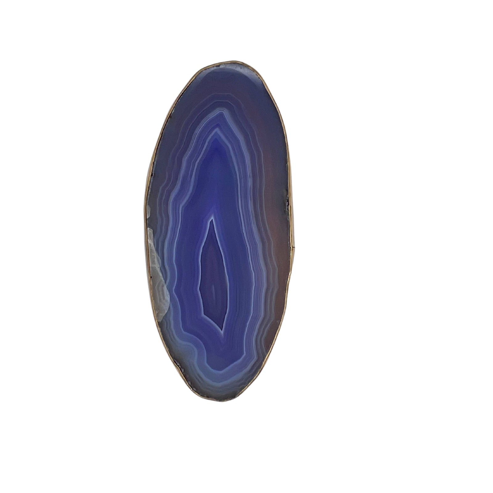 Alchemia Purple Agate Slice Adjustable Ring - Style #1 | Charles Albert Jewelry