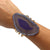 Alchemia Purple Agate Slice Multi-Band Cuff - Style #3 | Charles Albert Jewelry