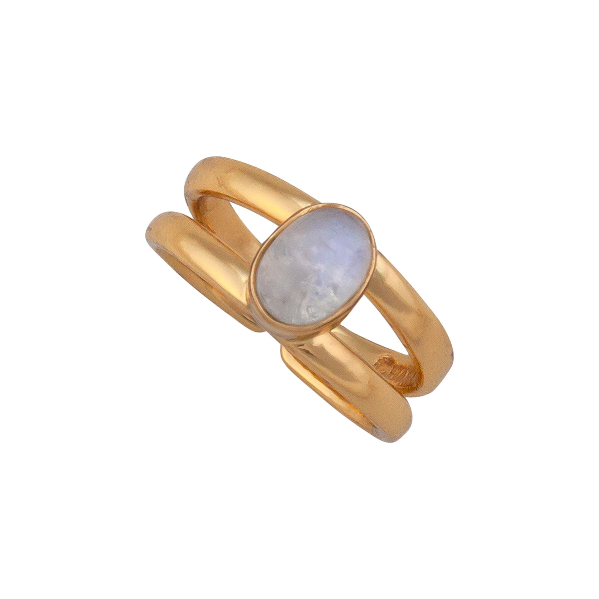 Alchemia Rainbow Moonstone Cuff Ring | Charles Albert Jewelry