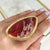 Alchemia Raspberry Pink Jasper Adjustable Ring with Detailed Edge - Style #2 | Charles Albert Jewelry