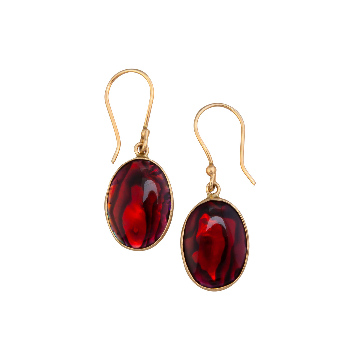 Alchemia Red Abalone Drop Earrings | Charles Albert Jewelry