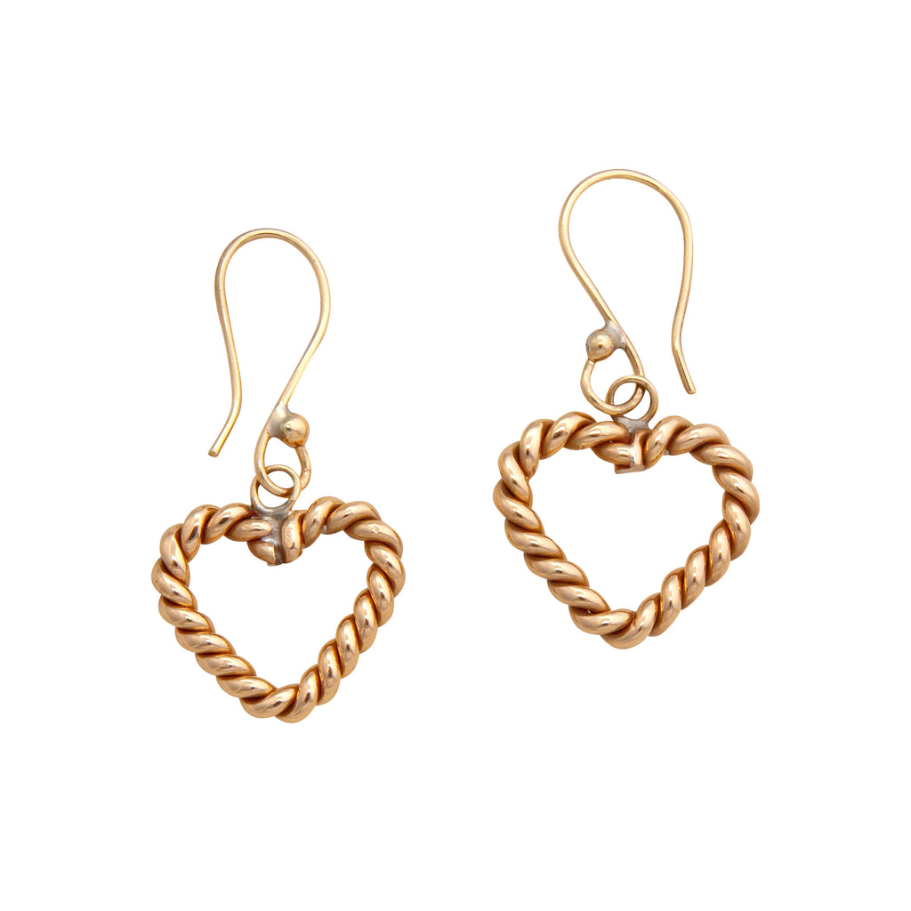 Alchemia Rope Heart Earrings | Charles Albert Jewelry - Charles