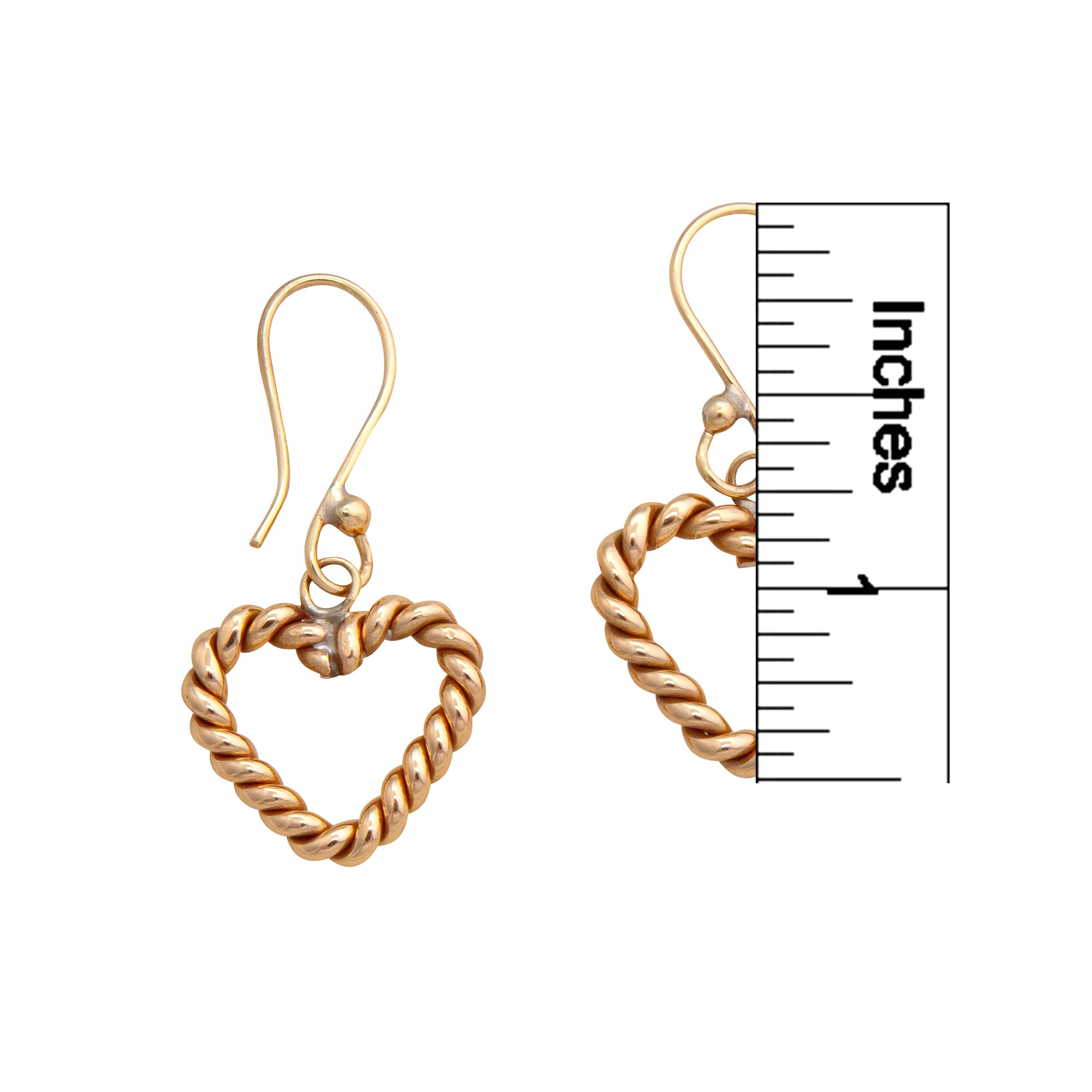 Alchemia Rope Heart Earrings | Charles Albert Jewelry