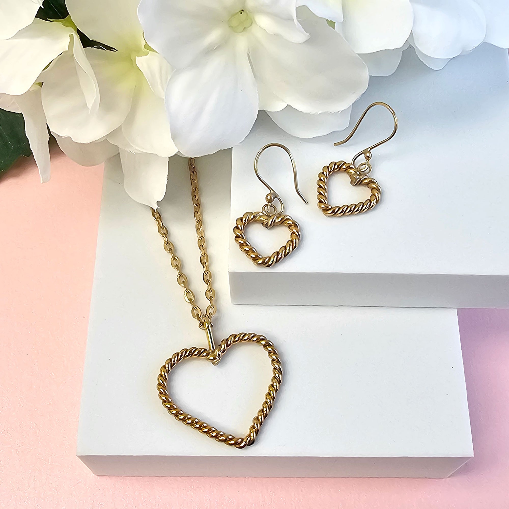 Alchemia Rope Heart Earrings | Charles Albert Jewelry