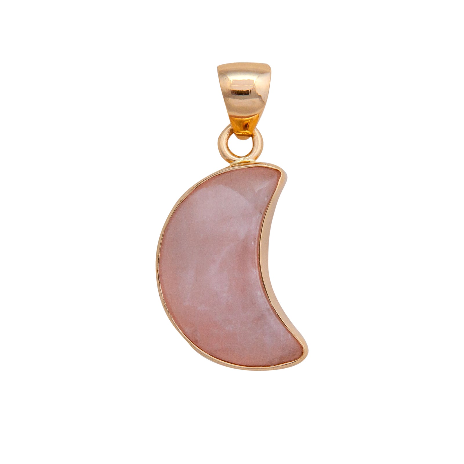 Alchemia Rose Quartz Moon Pendant | Charles Albert Jewelry