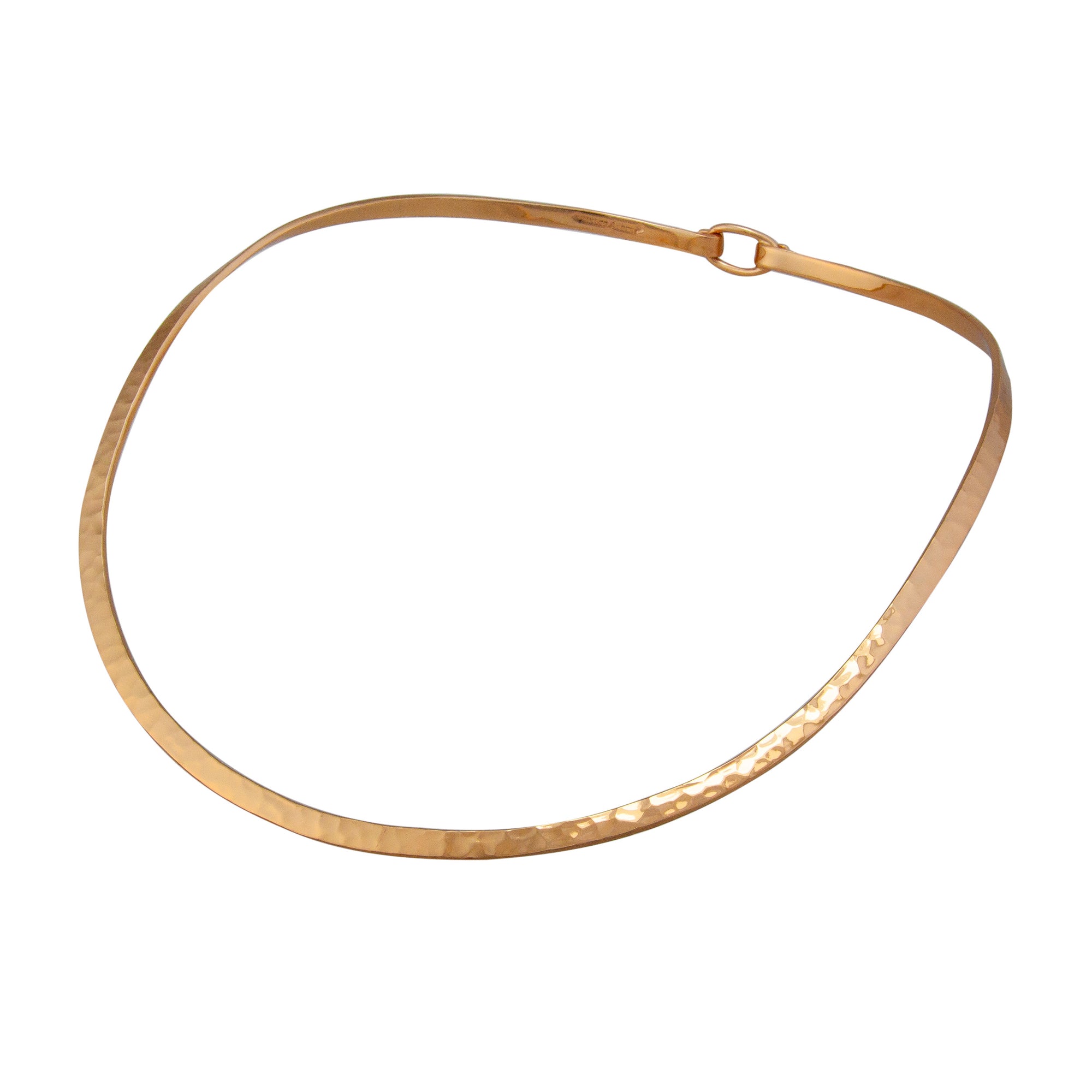 Alchemia Round Hammered Neckwire with Clasp | Charles Albert Jewelry