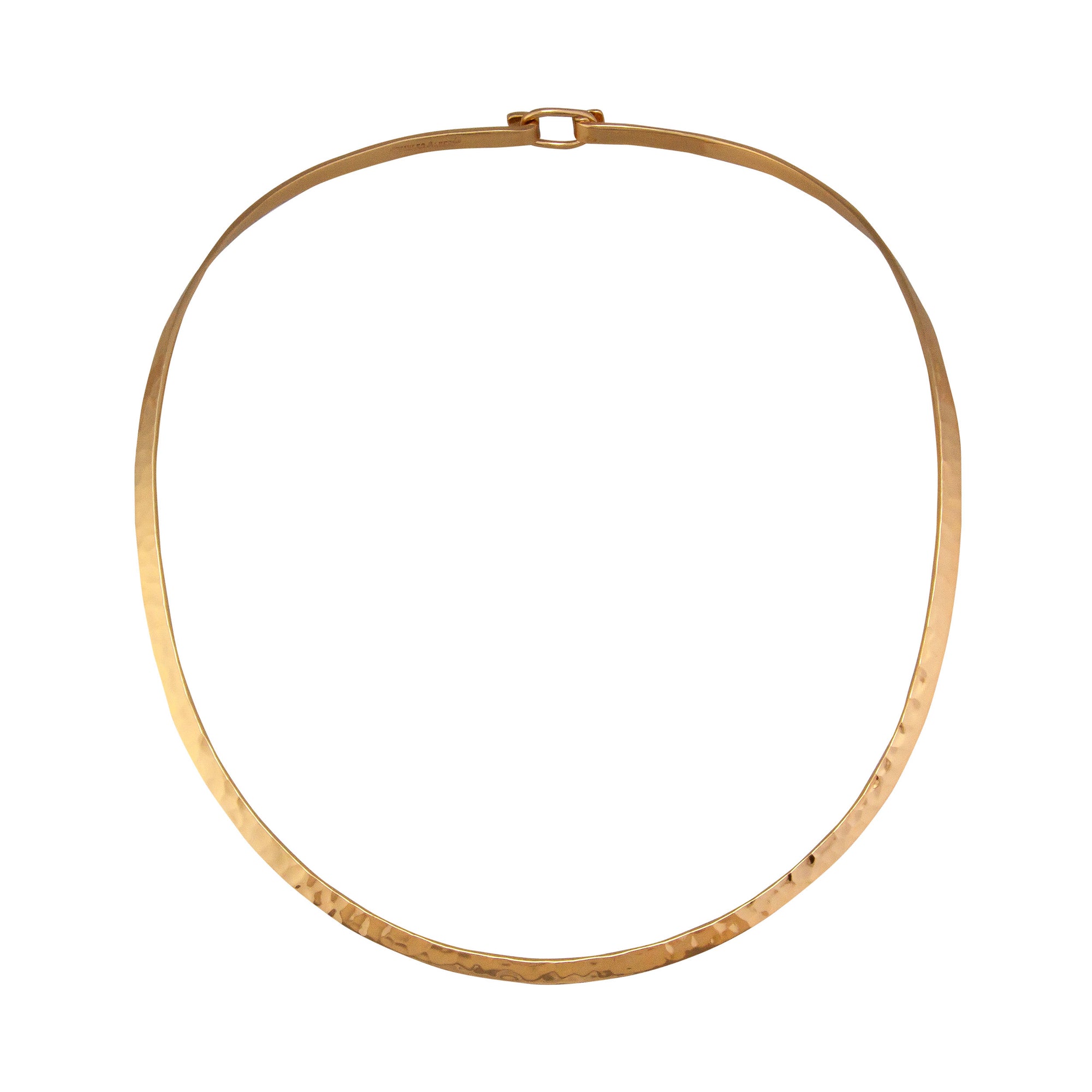 Alchemia Round Hammered Neckwire with Clasp | Charles Albert Jewelry