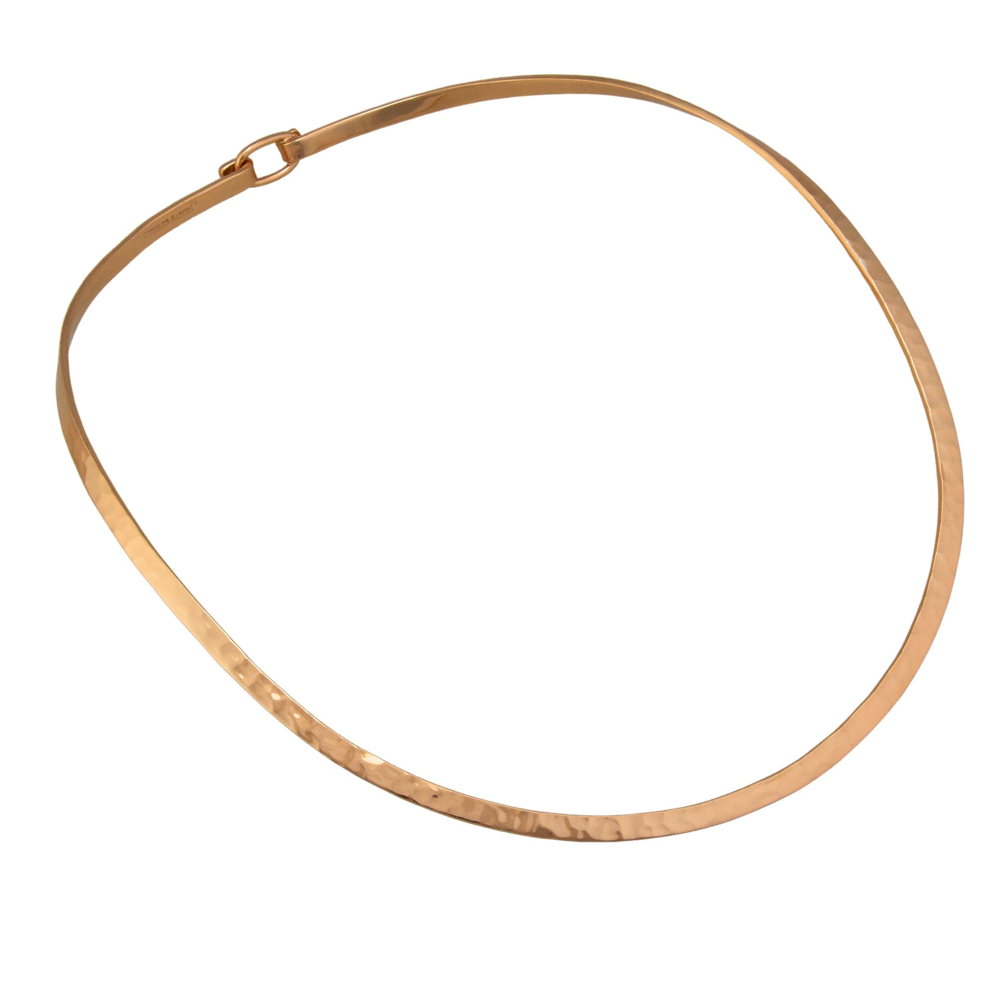 Alchemia Round Hammered Neckwire with Clasp | Charles Albert Jewelry