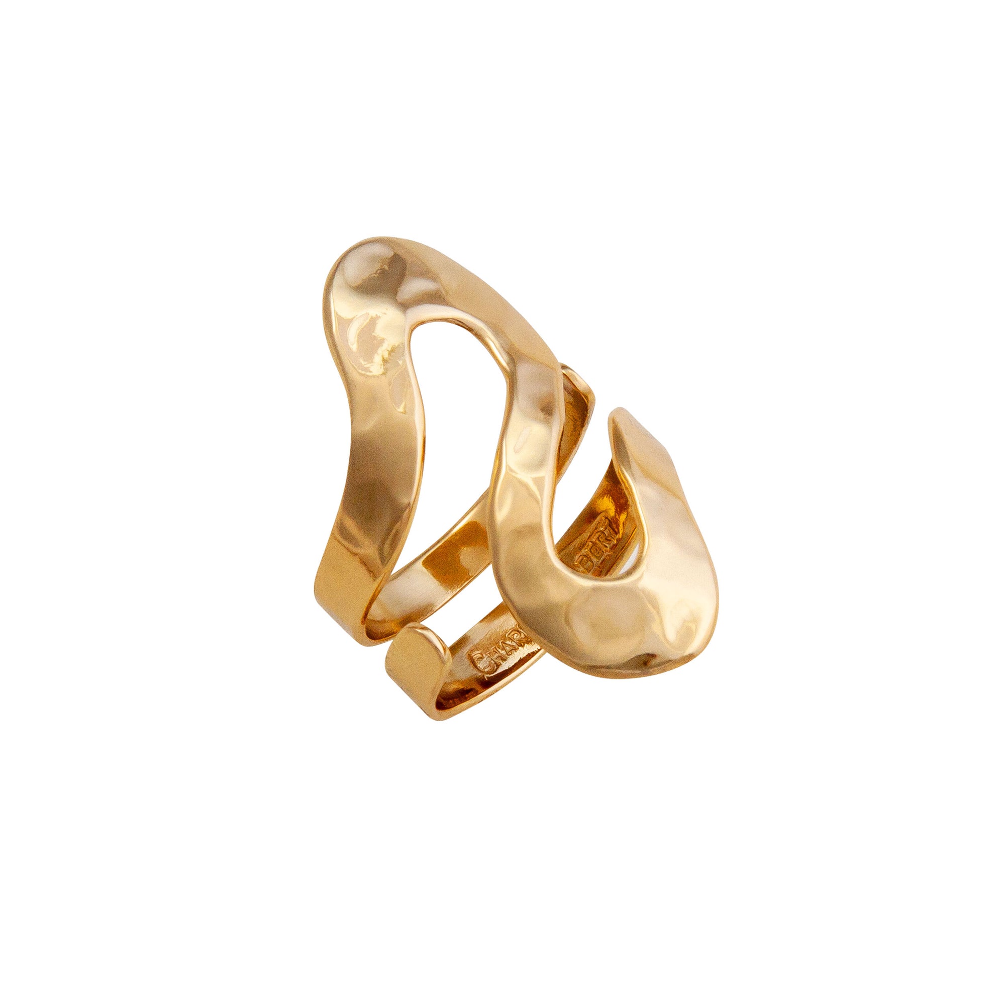 Alchemia Serpentine Hammered Adjustable Ring | Charles Albert Jewelry