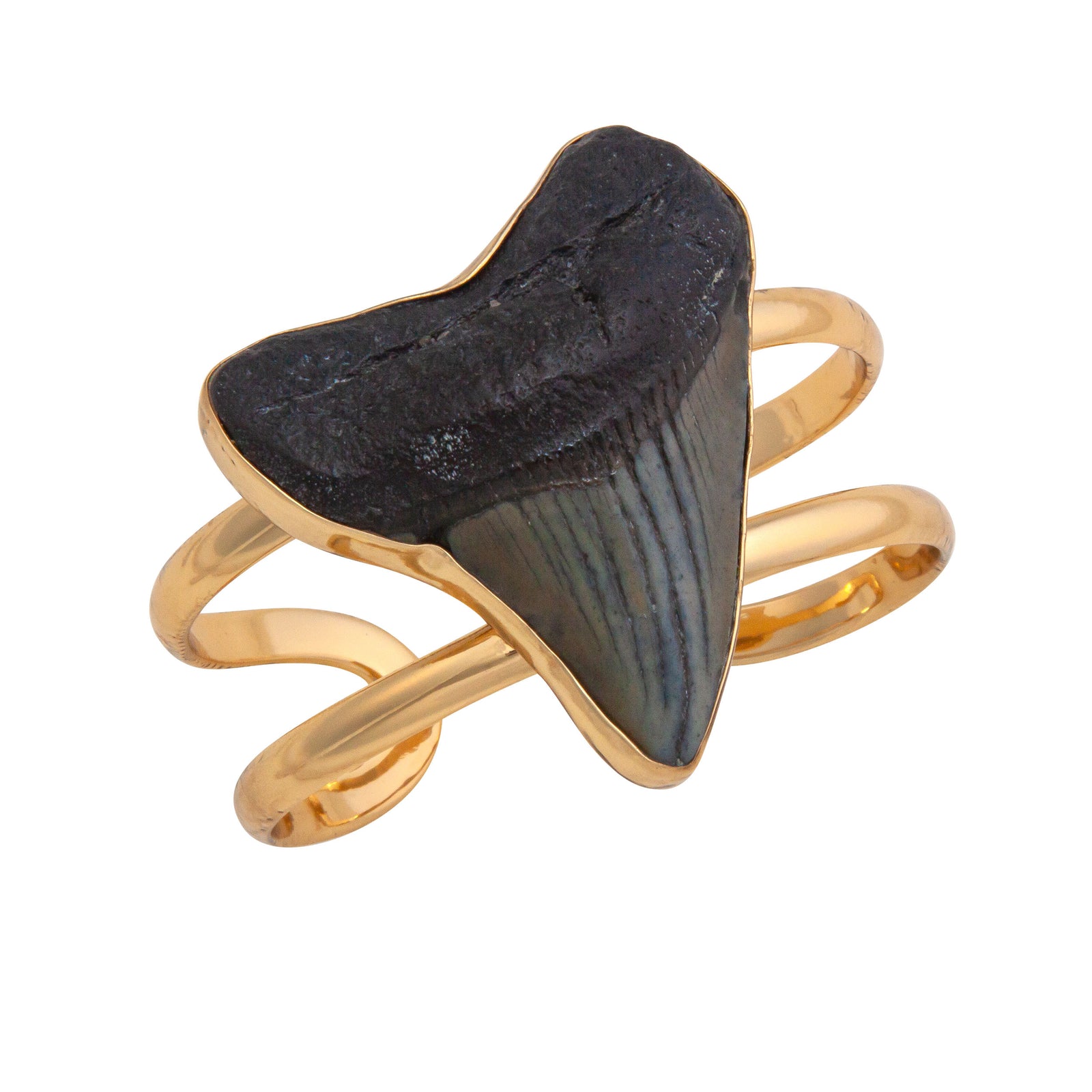 Alchemia Shark Tooth Double Band Adjustable Cuff | Charles Albert Jewelry