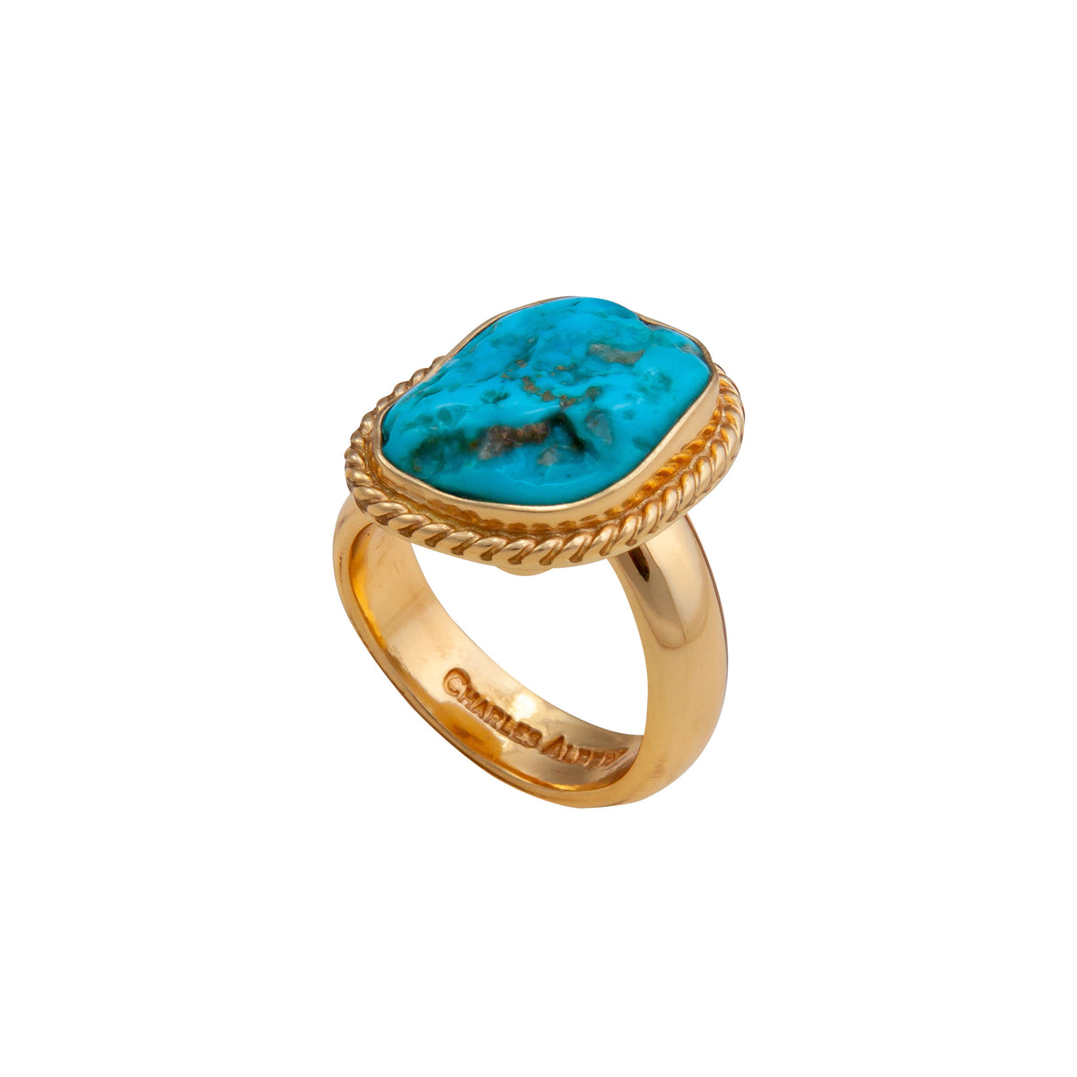 Alchemia Sleeping Beauty Turquoise Adjustable Rope Ring | Charles Albert Jewelry