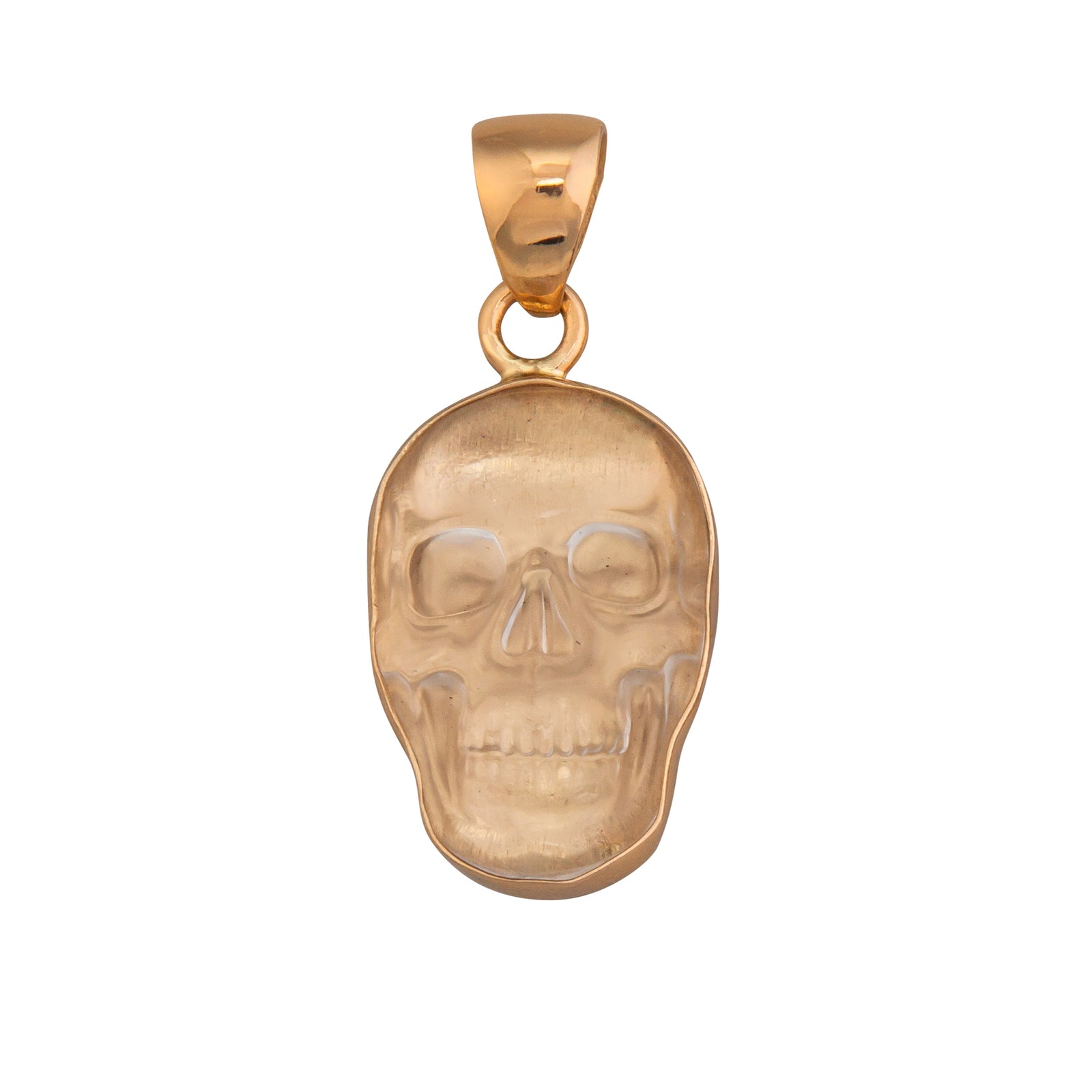 Alchemia Small Clear Quartz Skull Pendant | Charles Albert Jewelry